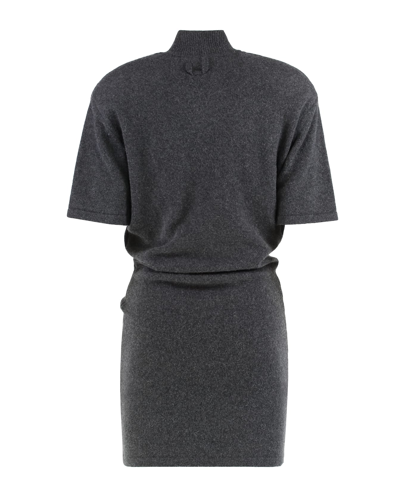 Jacquemus I Live In A Chestnut Knitted Dress. - grey