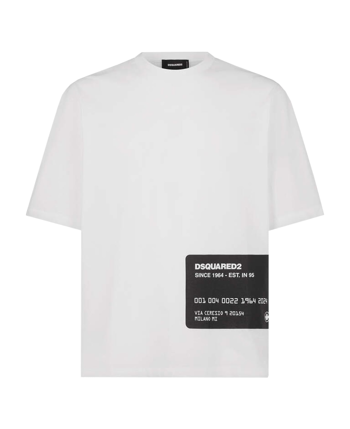 Dsquared2 T-shirt With Printed Logo Pattern - WHITE