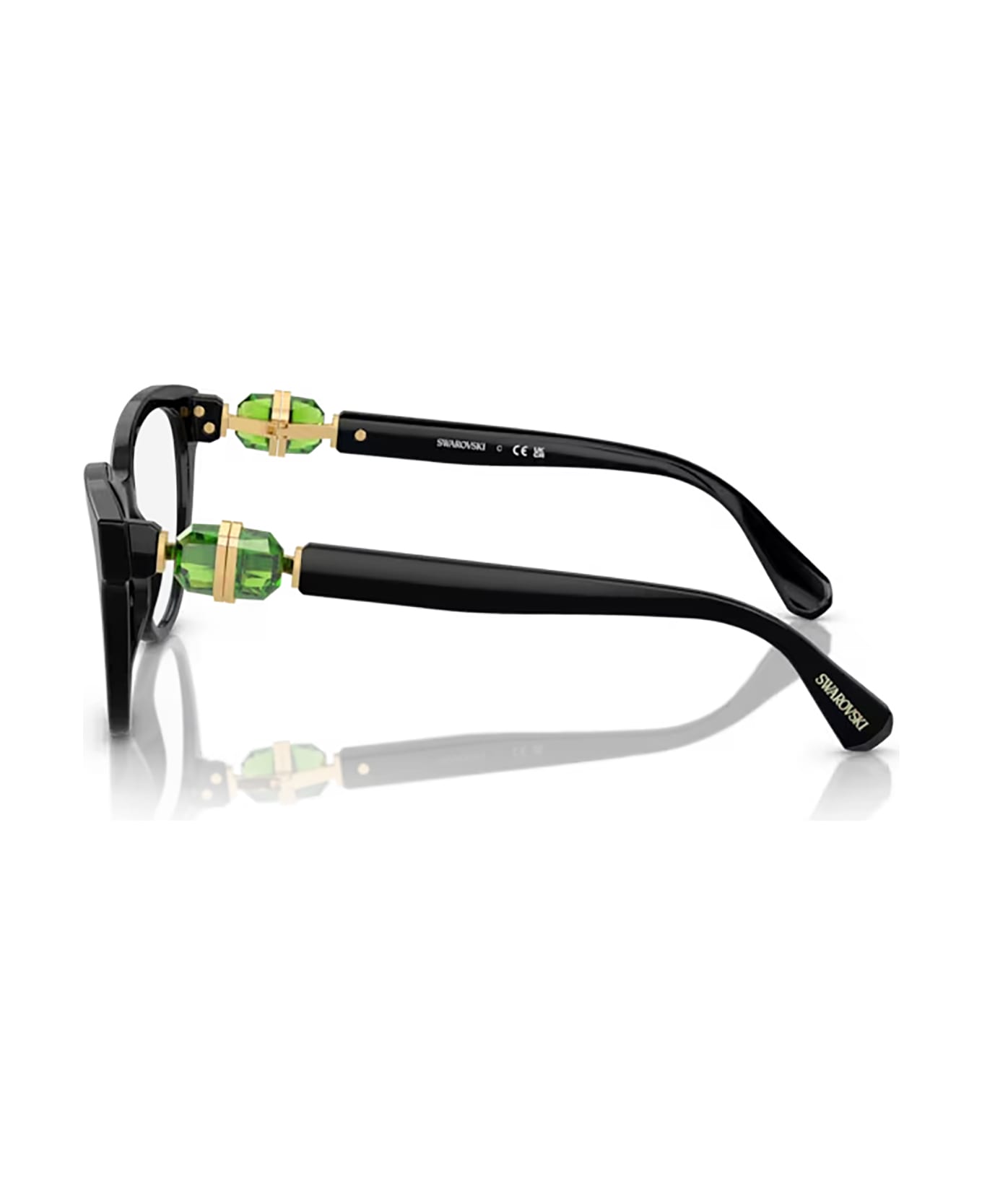 Swarovski Sk2004 Black Glasses - Black アイウェア