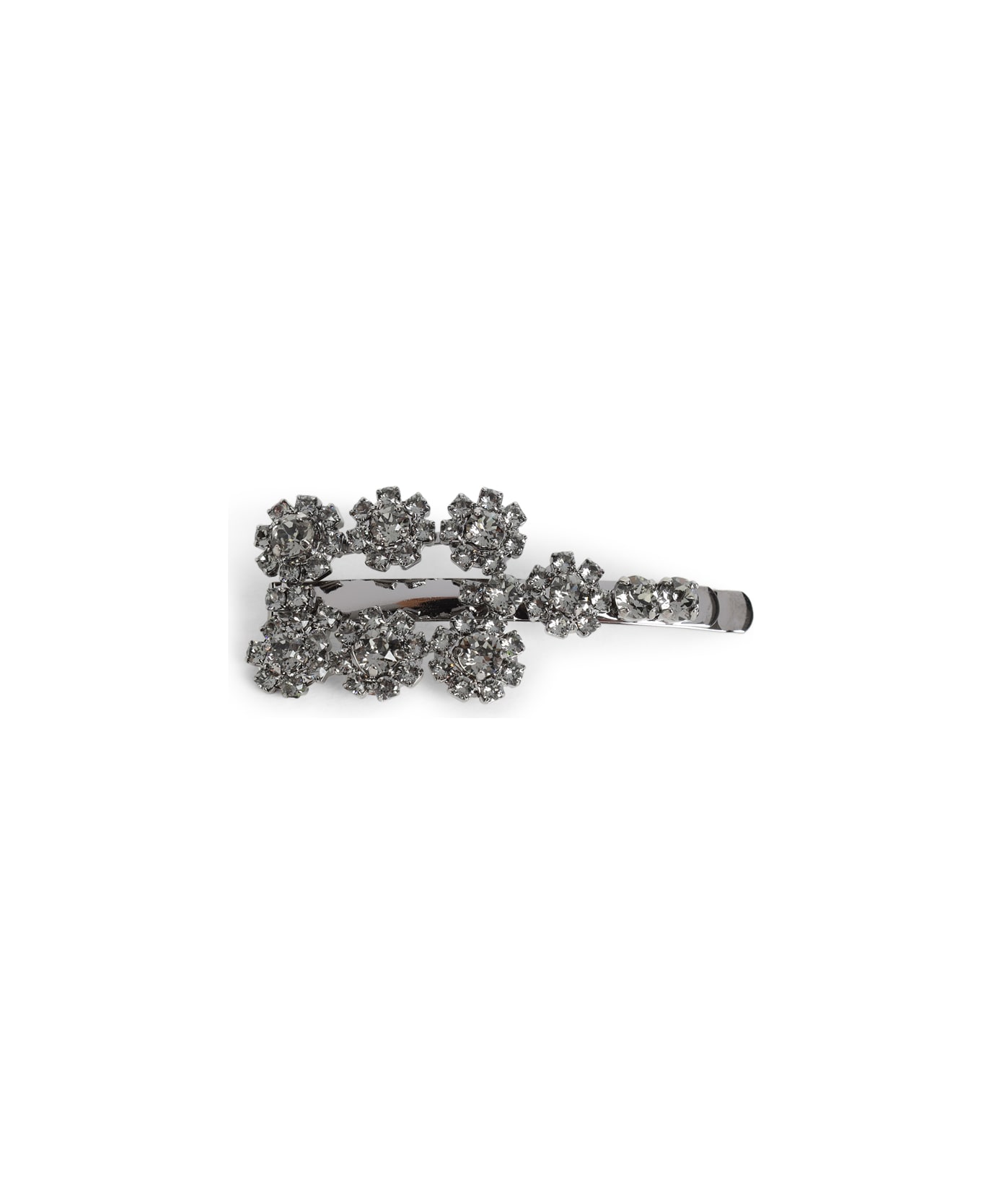 Roger Vivier Flower Strass Hair Clip - Crystal
