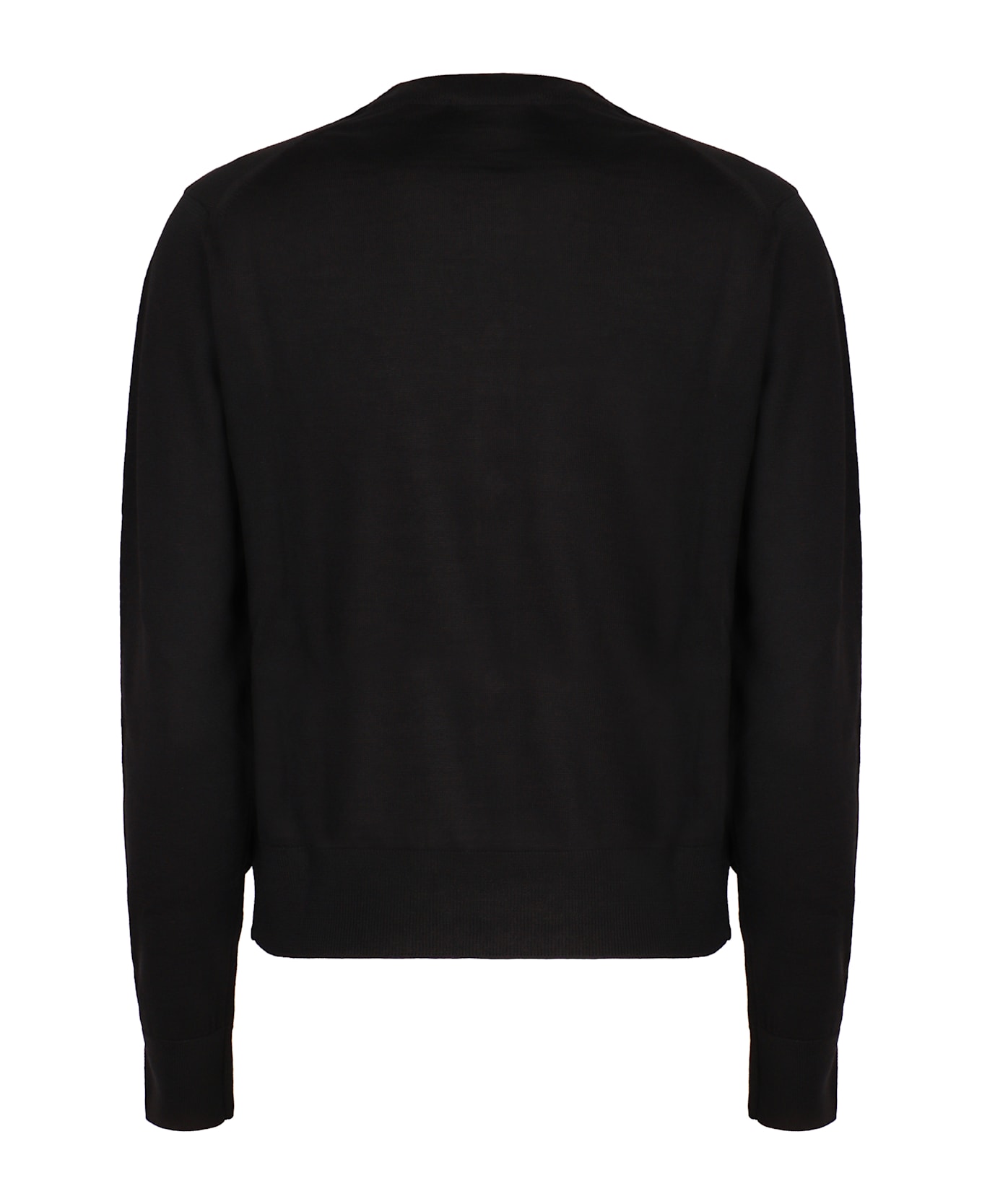 Maison Kitsuné Merino Wool Cardigan - black