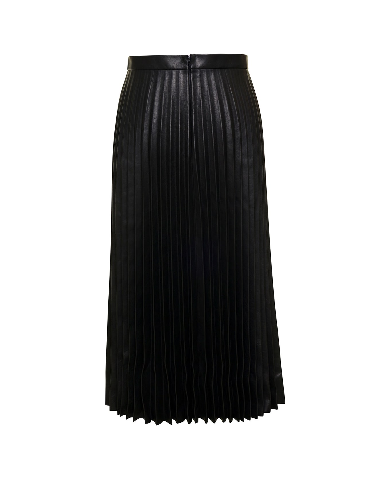 Balenciaga Pleated Leather Dress - Black