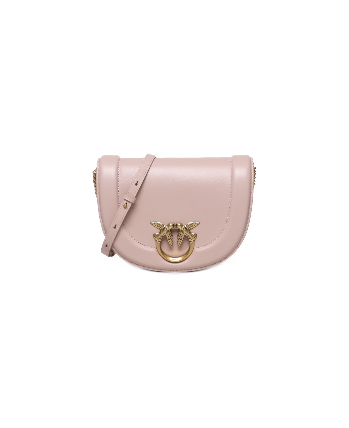 Pinko Love Bag Click Round Leather Bag - Pink トートバッグ