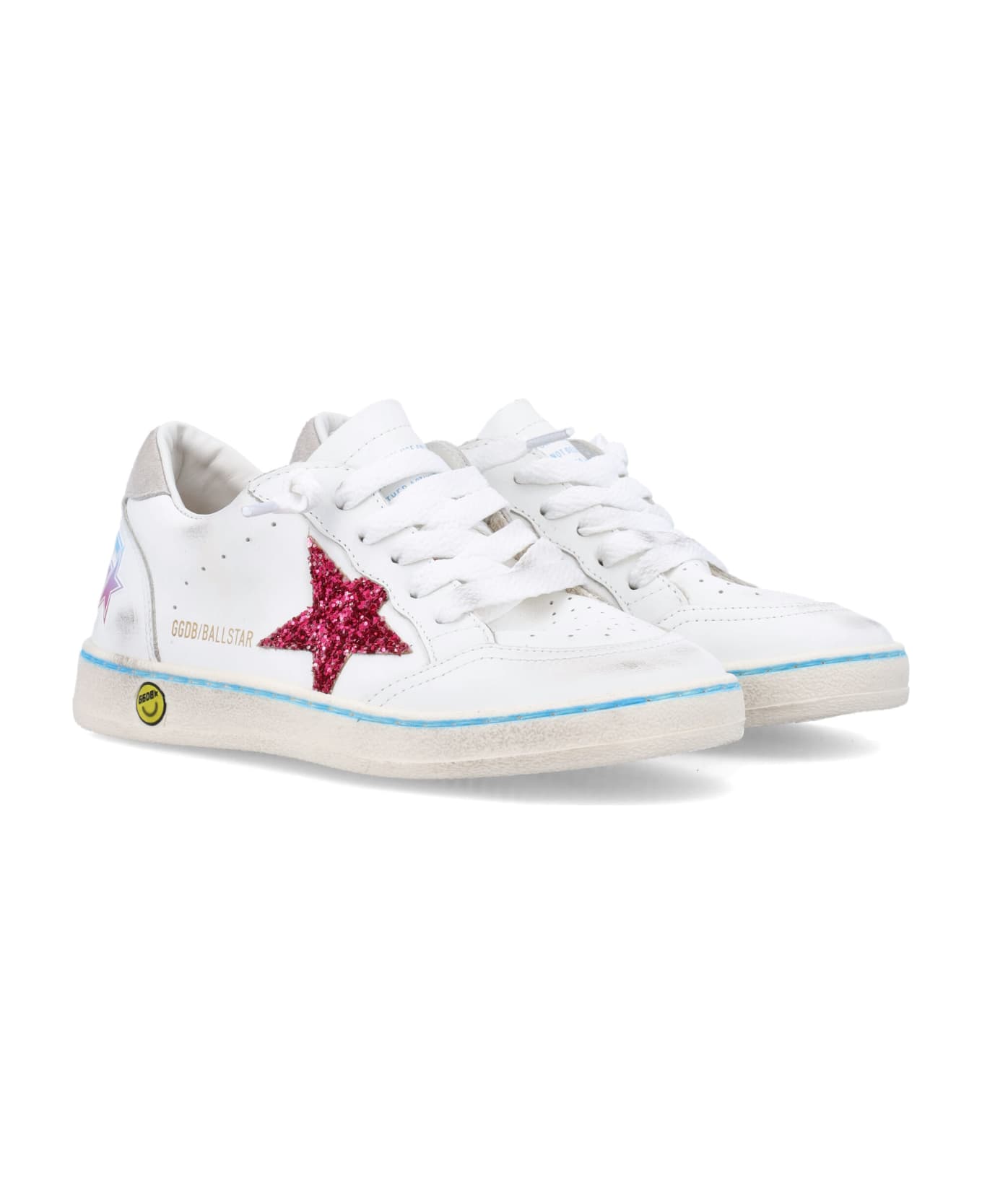 Golden Goose Ballstar Sneakers - WHITE/LIGHT GREY