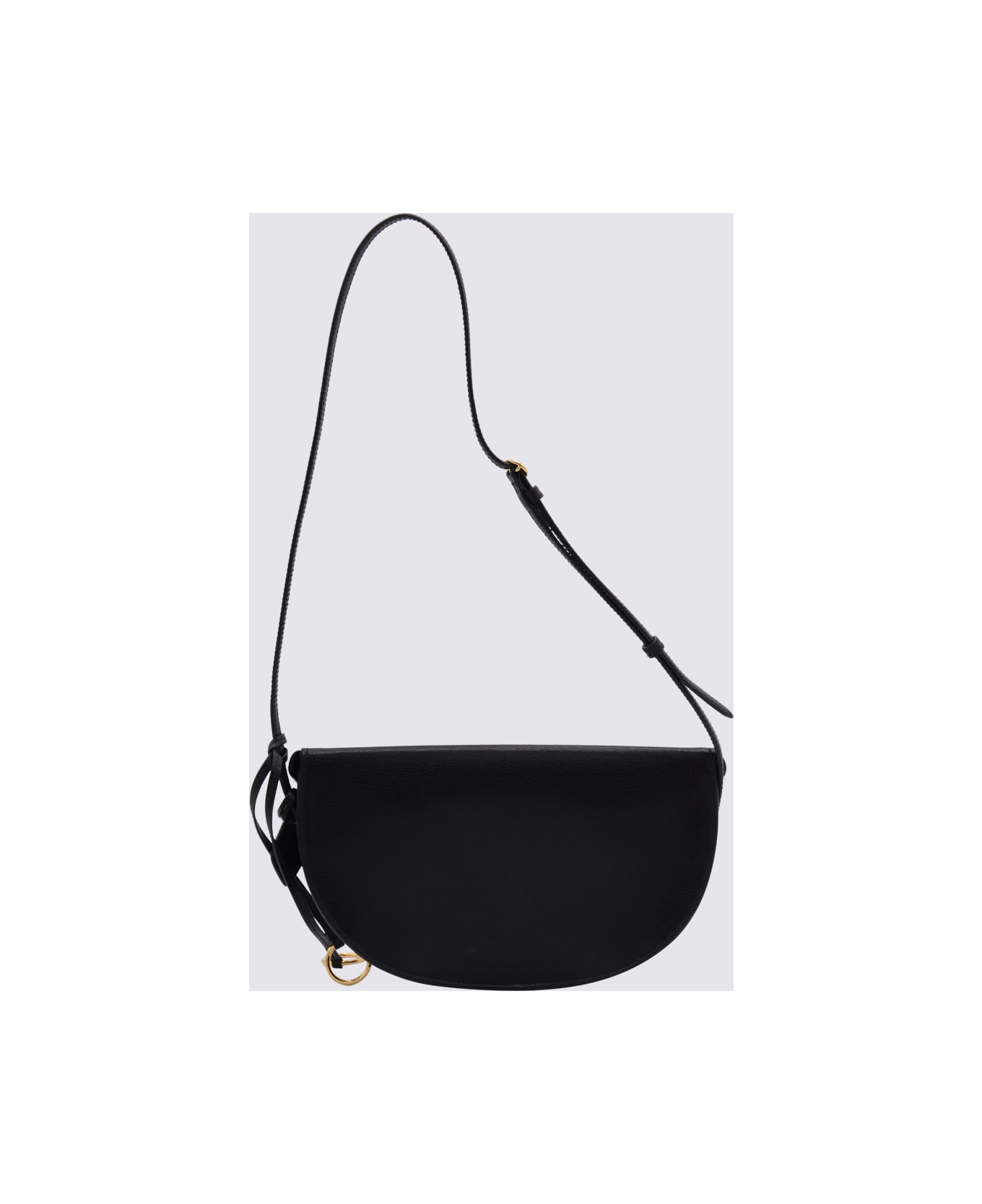 Alaia Black Leather Crossbody Bag - Black