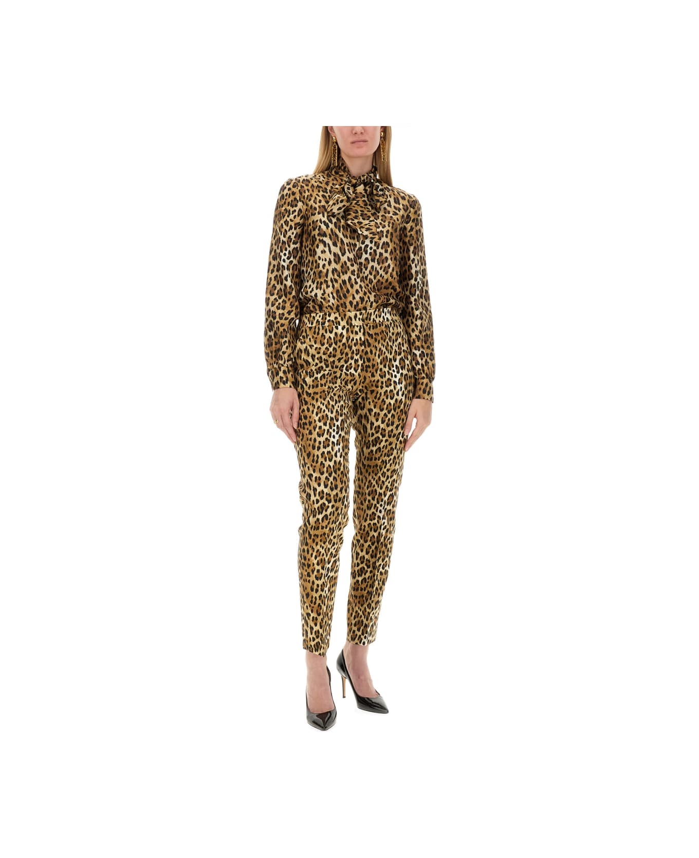 Moschino Pants With Animal Pattern - ANIMALIER