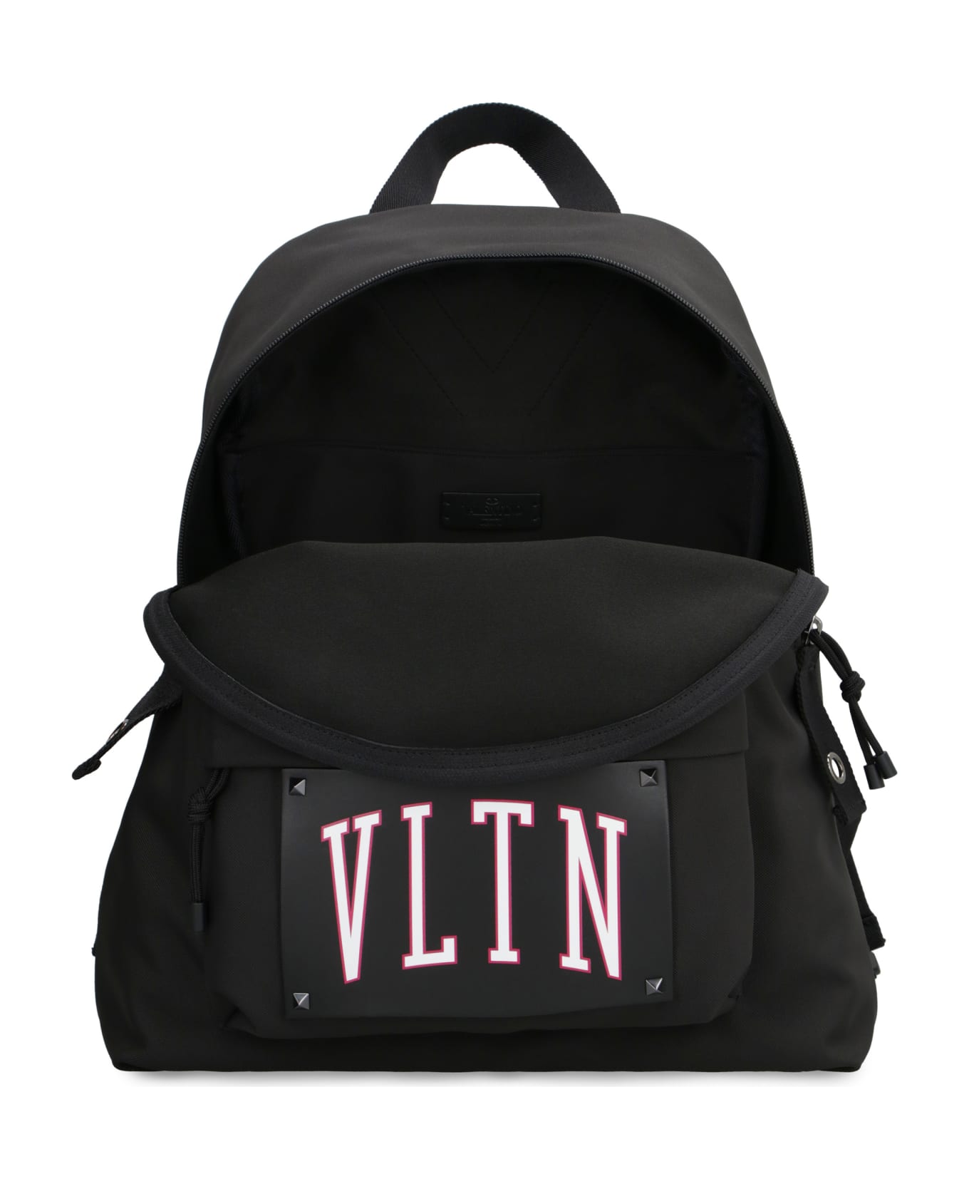 Valentino Garavani - Logo Detail Nylon Backpack - black