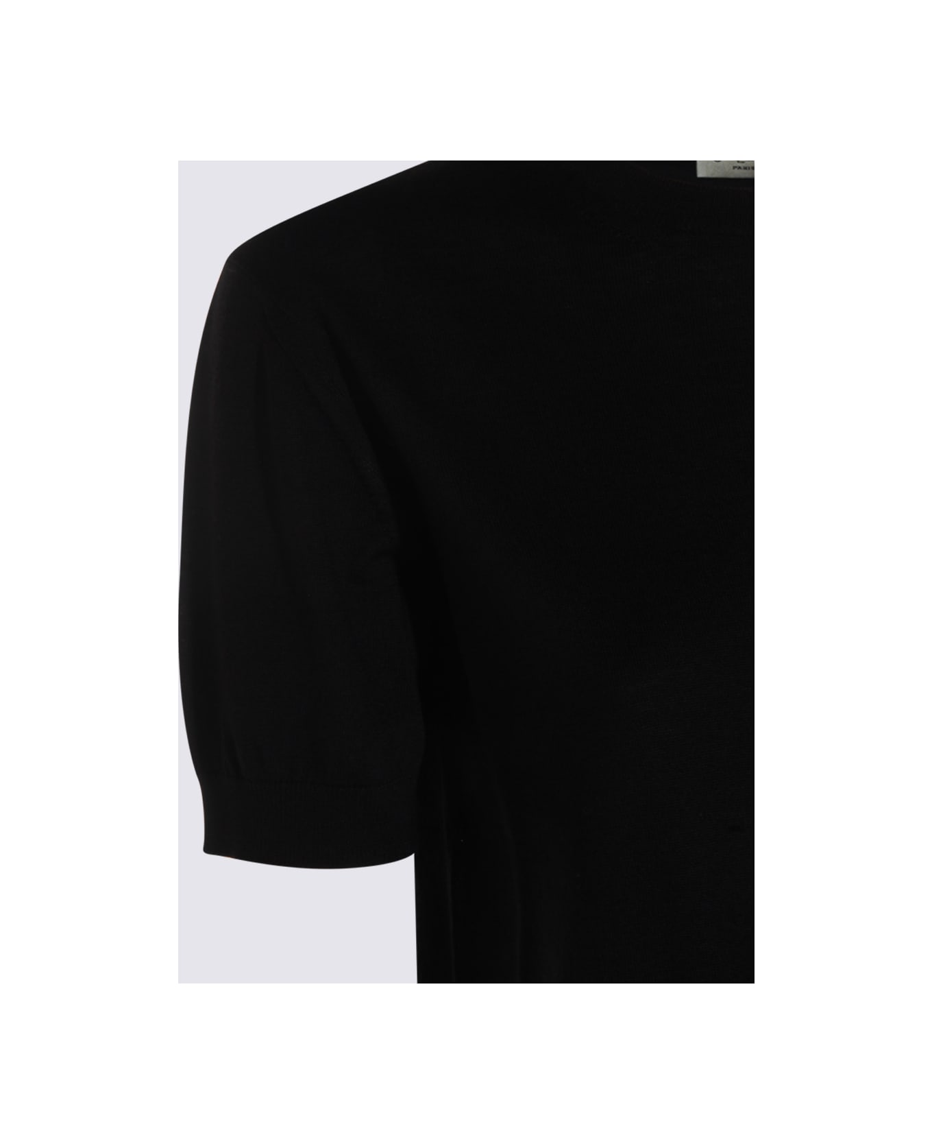 Saint Laurent Black Wool Knitwear - Black