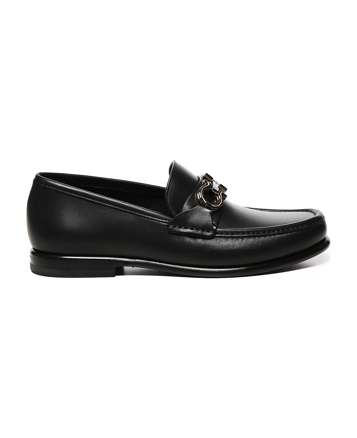 Ferragamo Gancini Loafers - Black