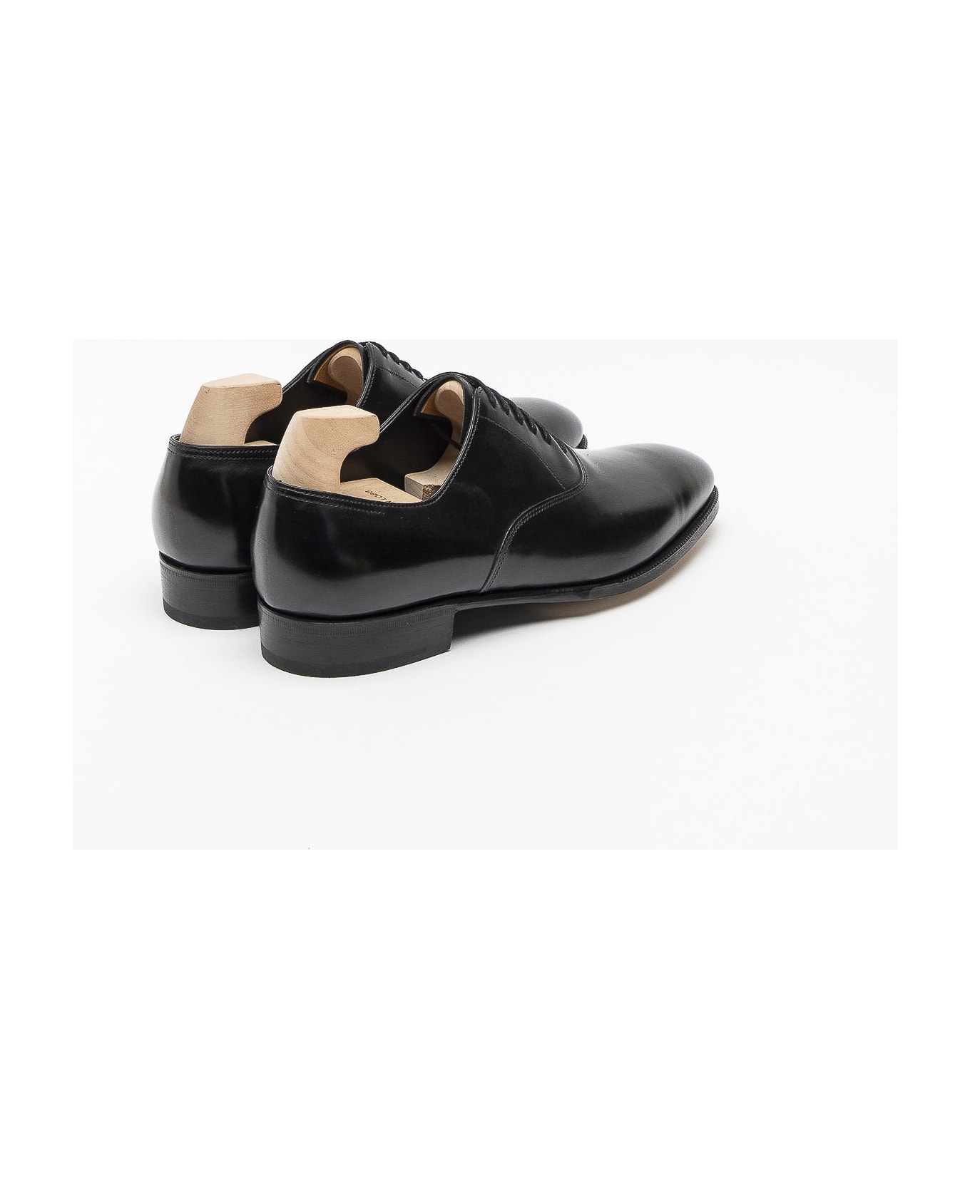 John Lobb Seaton Black Oxford Calf Oxford Shoe - Nero