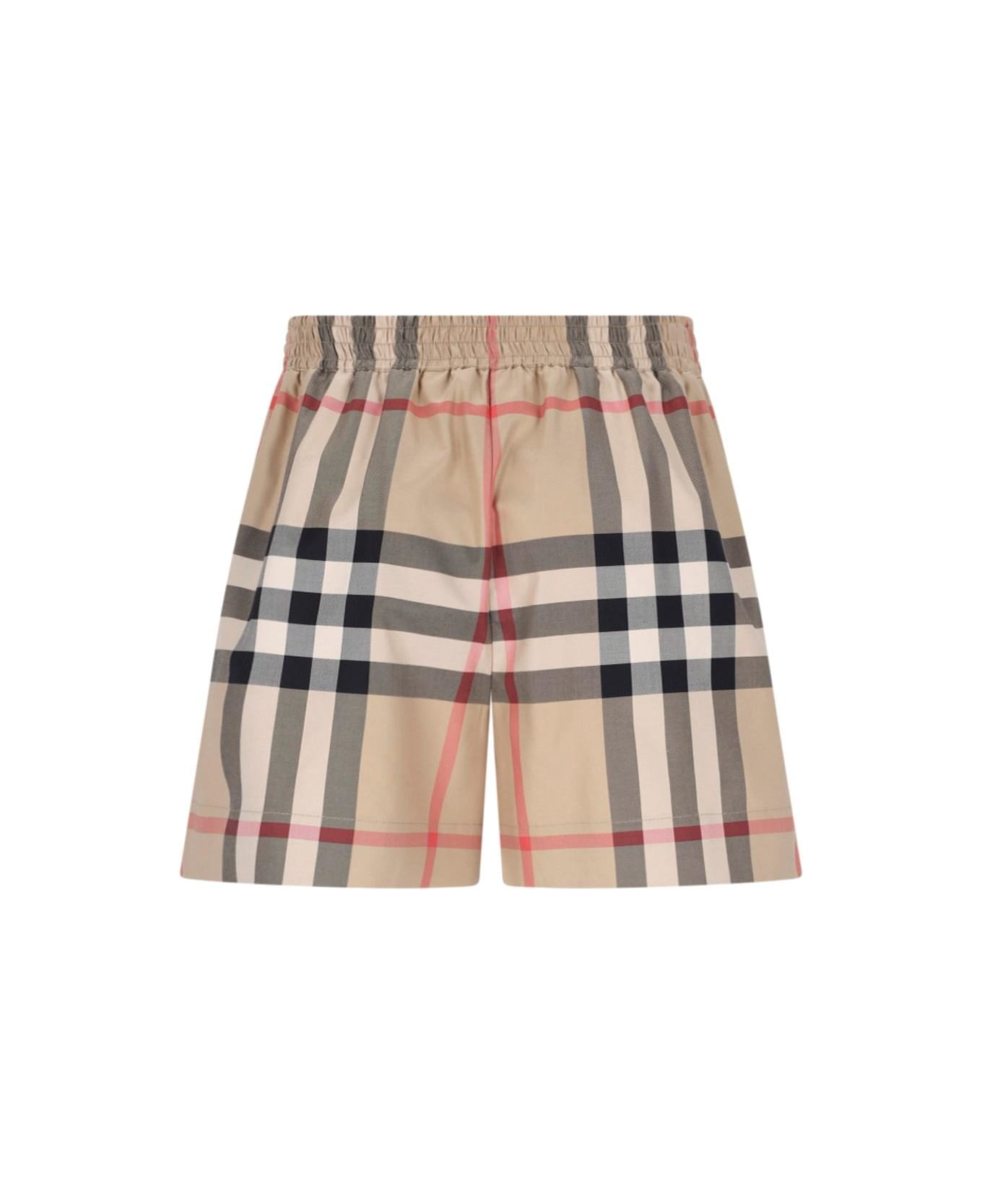 Burberry 'check' Shorts - Archive Beige