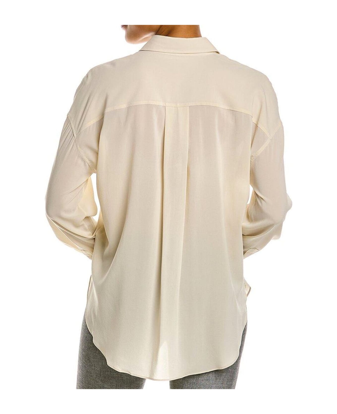 Brunello Cucinelli Silk-blend Shirt - Beige シャツ