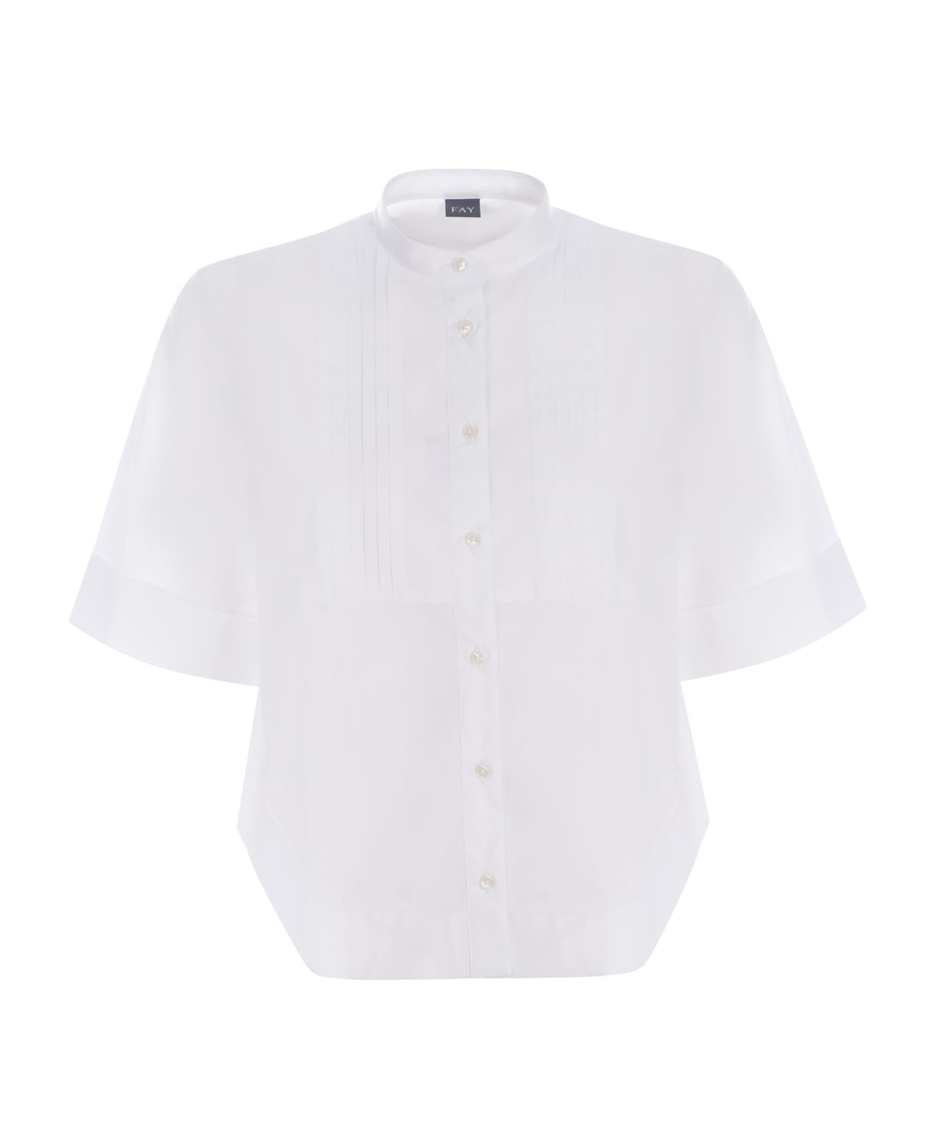 Fay Shirt Fay Made Of Cotton Poplin - Bianco