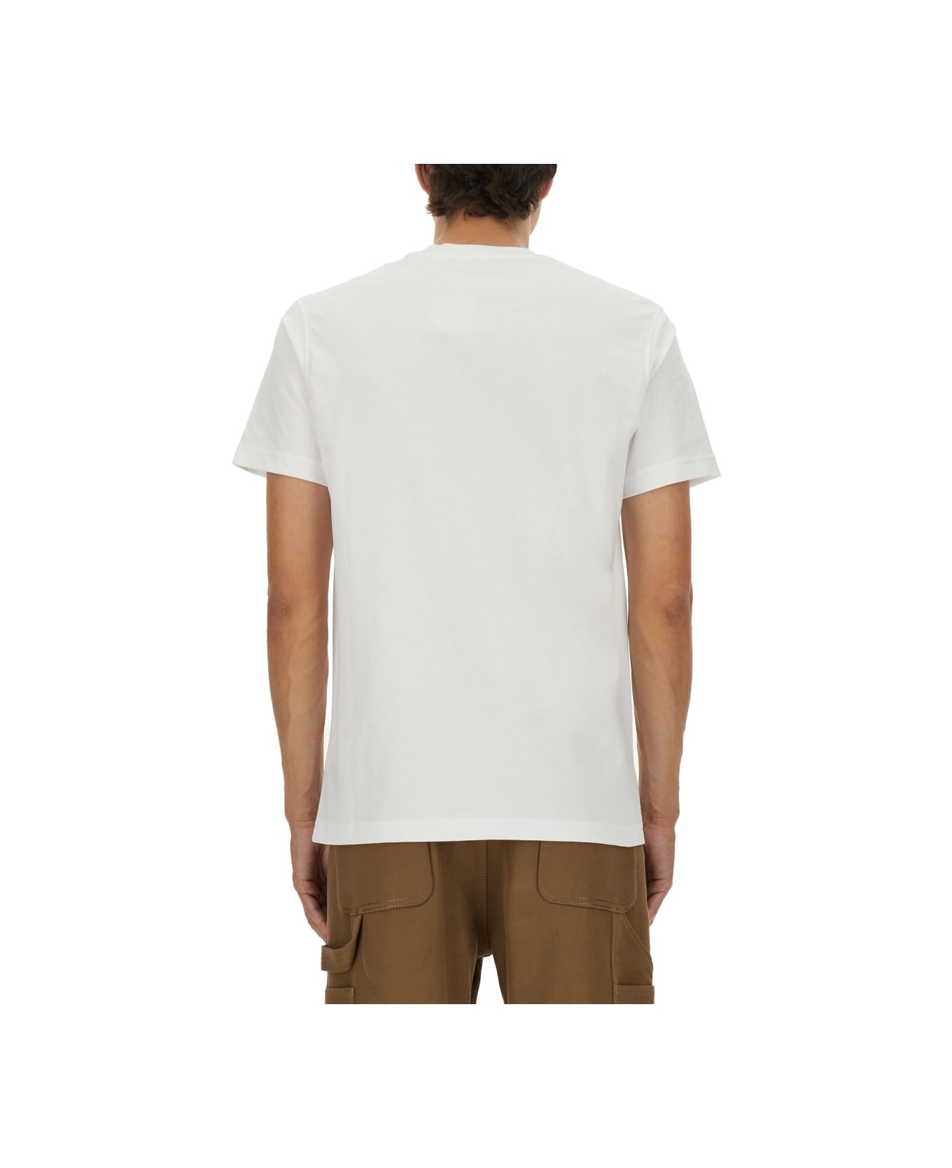 Moschino Printed Cotton T-shirt - WHITE