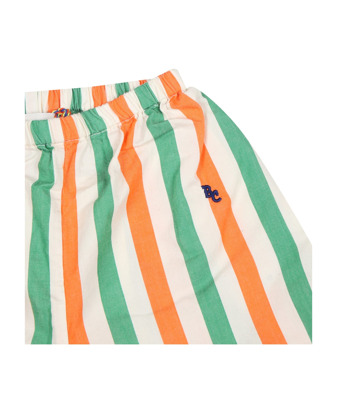 Bobo Choses Ivory Trousers For Babykids With Logo - Multicolor