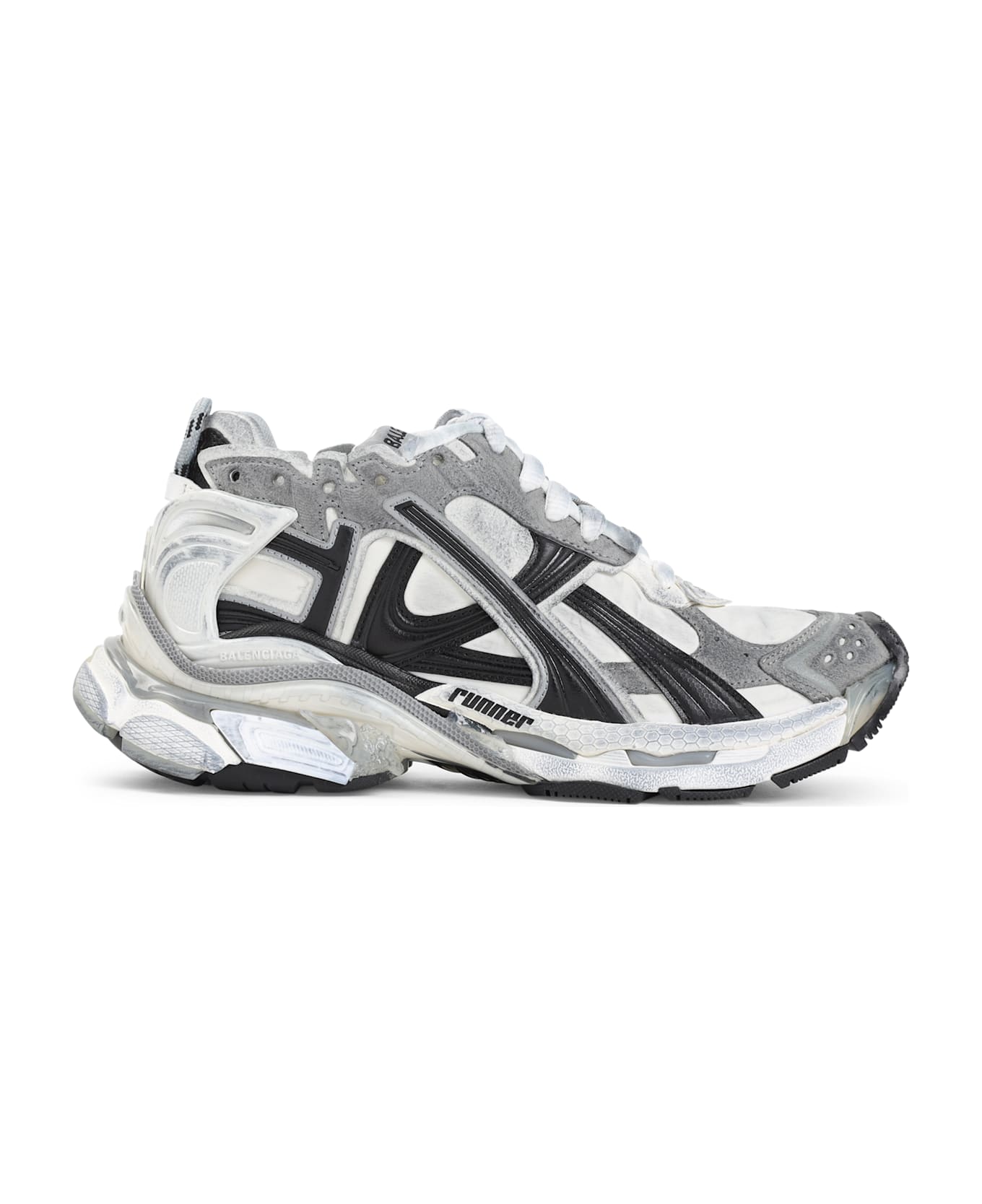 Balenciaga Runner Gradient Snekaers - Grey White Black