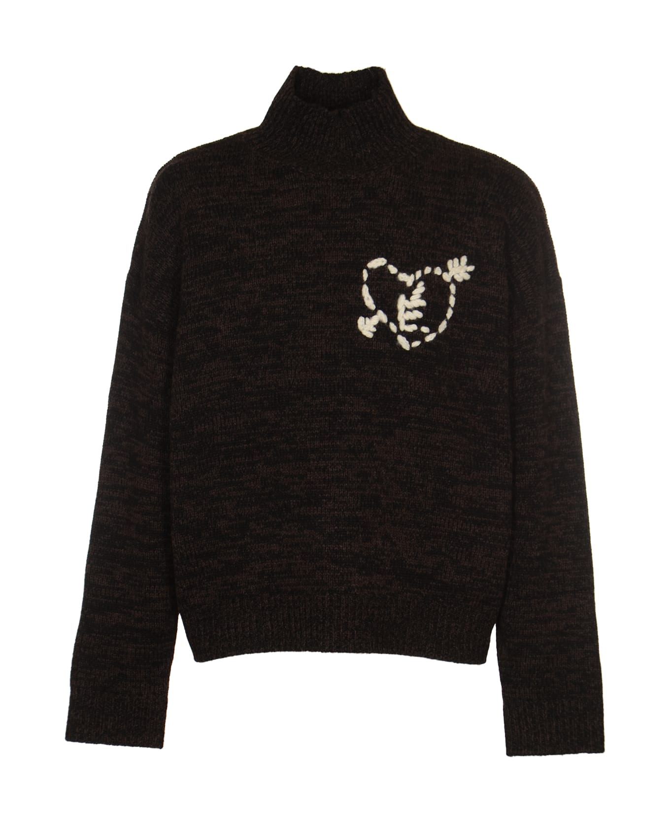 Études Quarter Mouline Sweater - Black/Brown