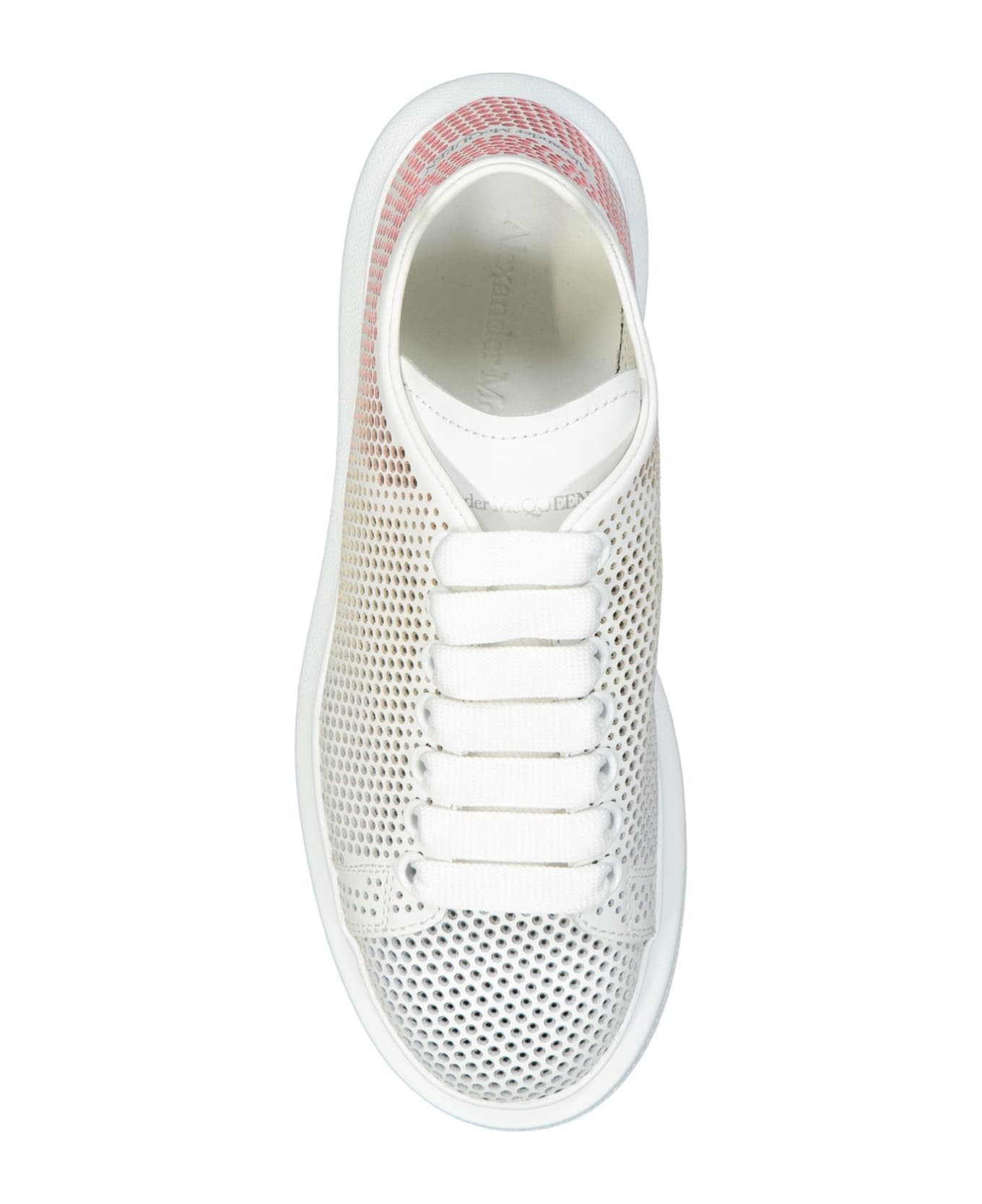 Alexander McQueen Oversized Dotted Cut-out Sneakers - White