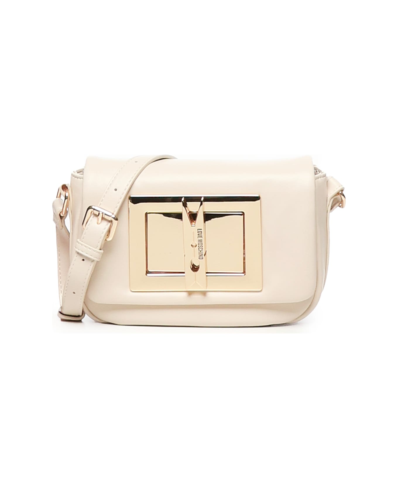 Love Moschino Clothespin Mini Shoulder Bag - White