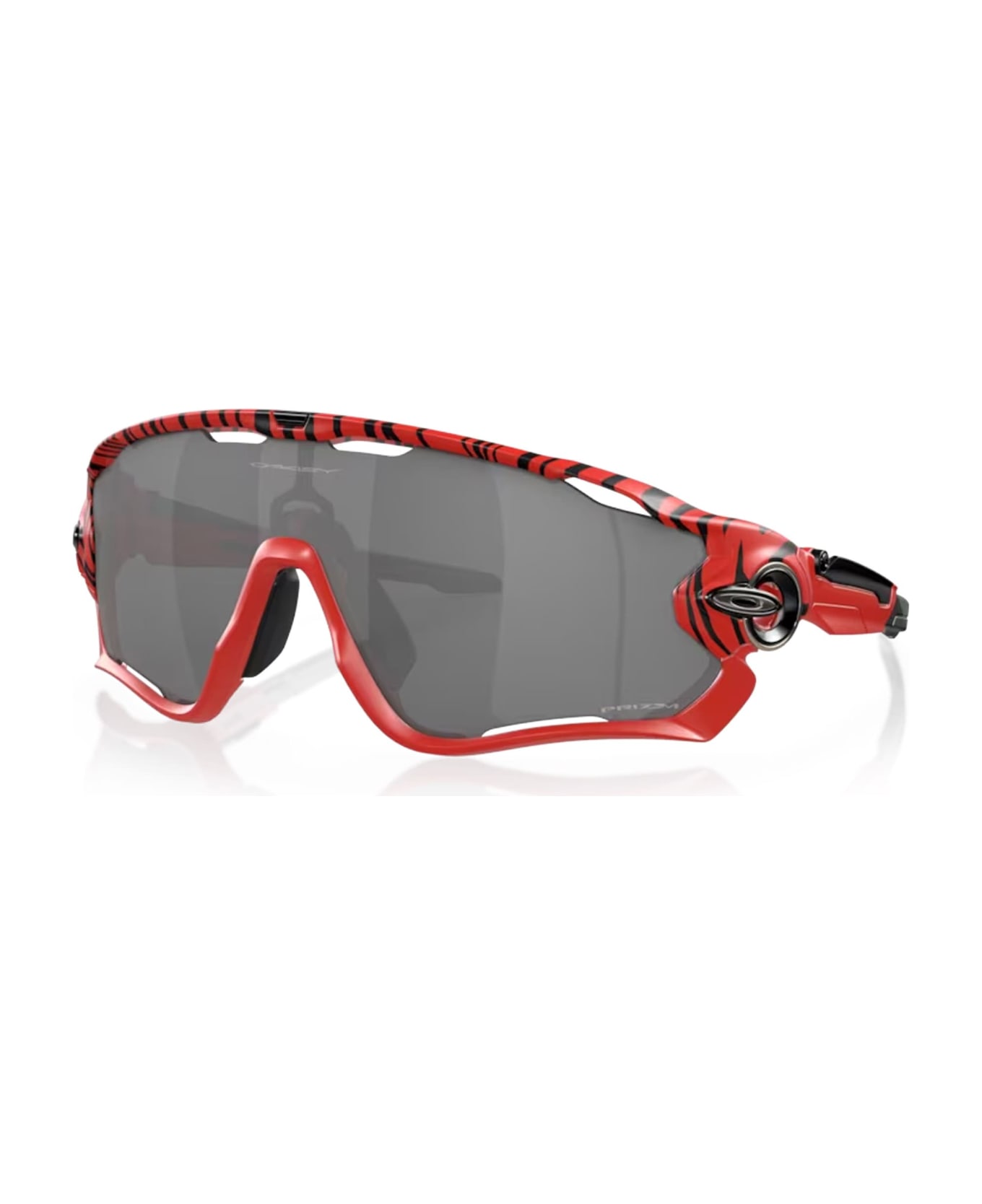 Oakley Jawbreaker - Red Tiger / Prizm Black Sunglasses - Black/Red