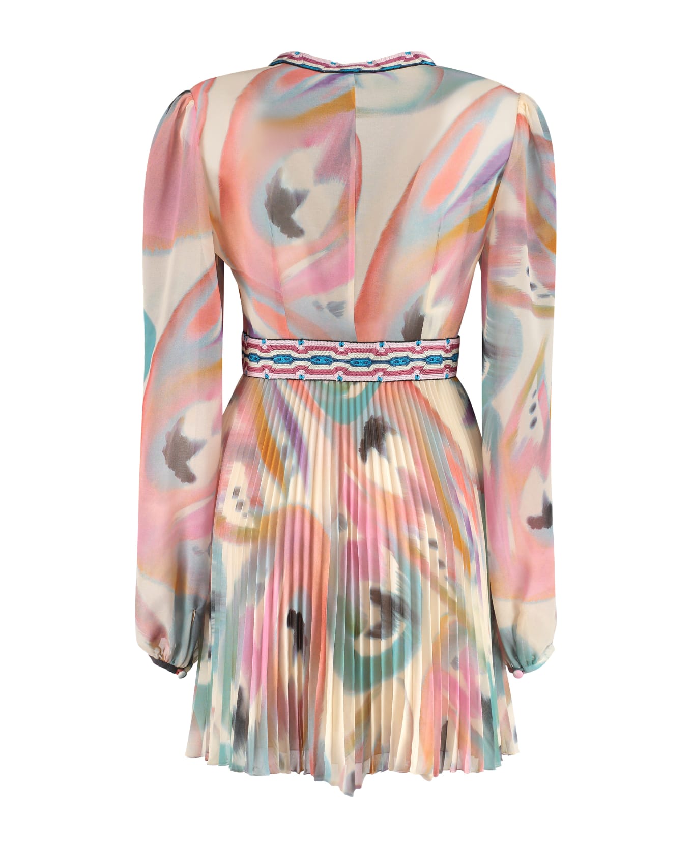 Etro Printed Satin Dress - Multicolor