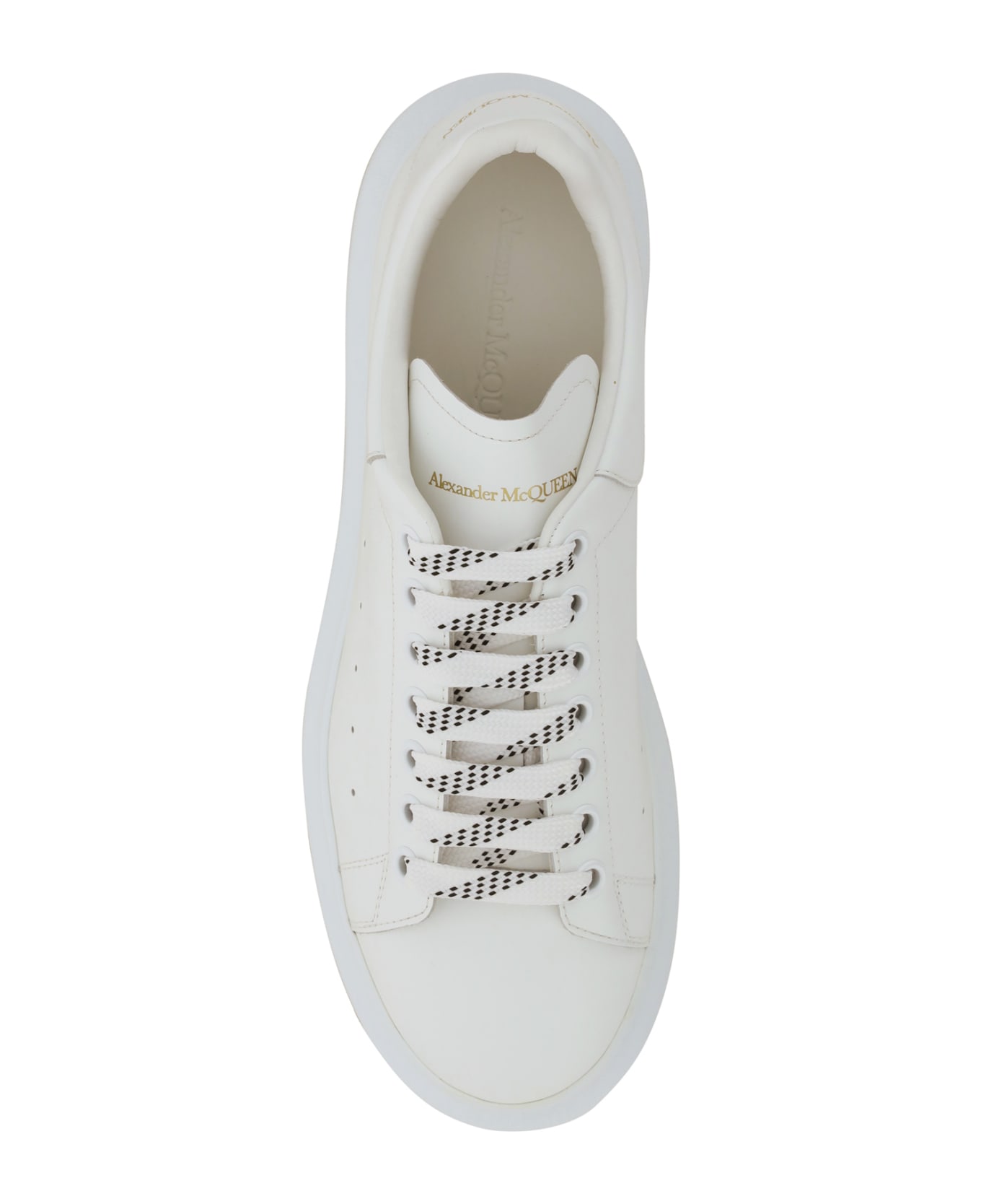 Alexander McQueen Oversized Leather Sneakers - Bianco