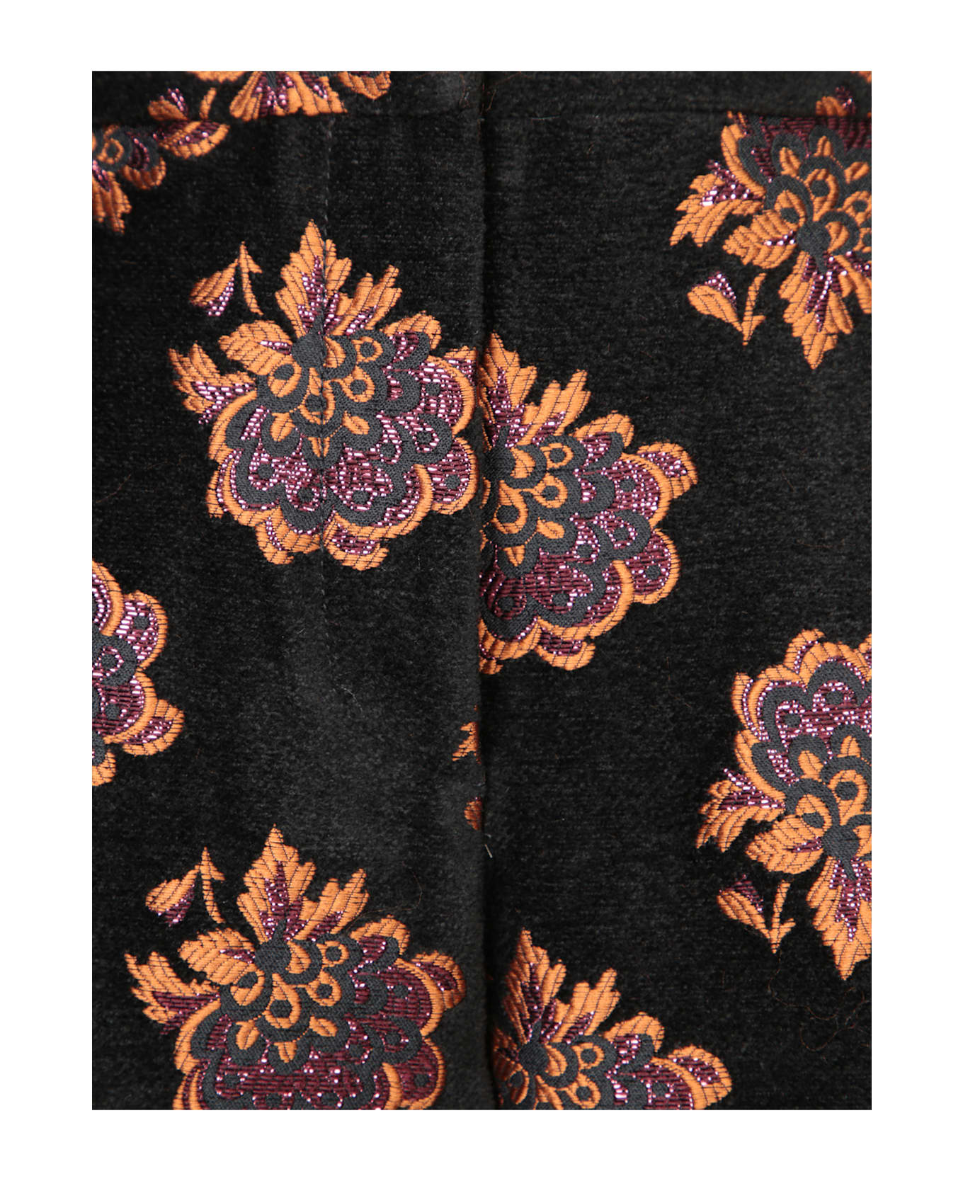 La DoubleJ Pink-black Jacquard Trousers - Black