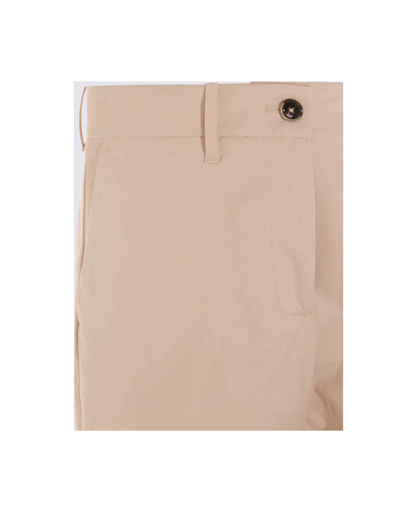 Nine in the Morning Beige Cotton Pants - Beige