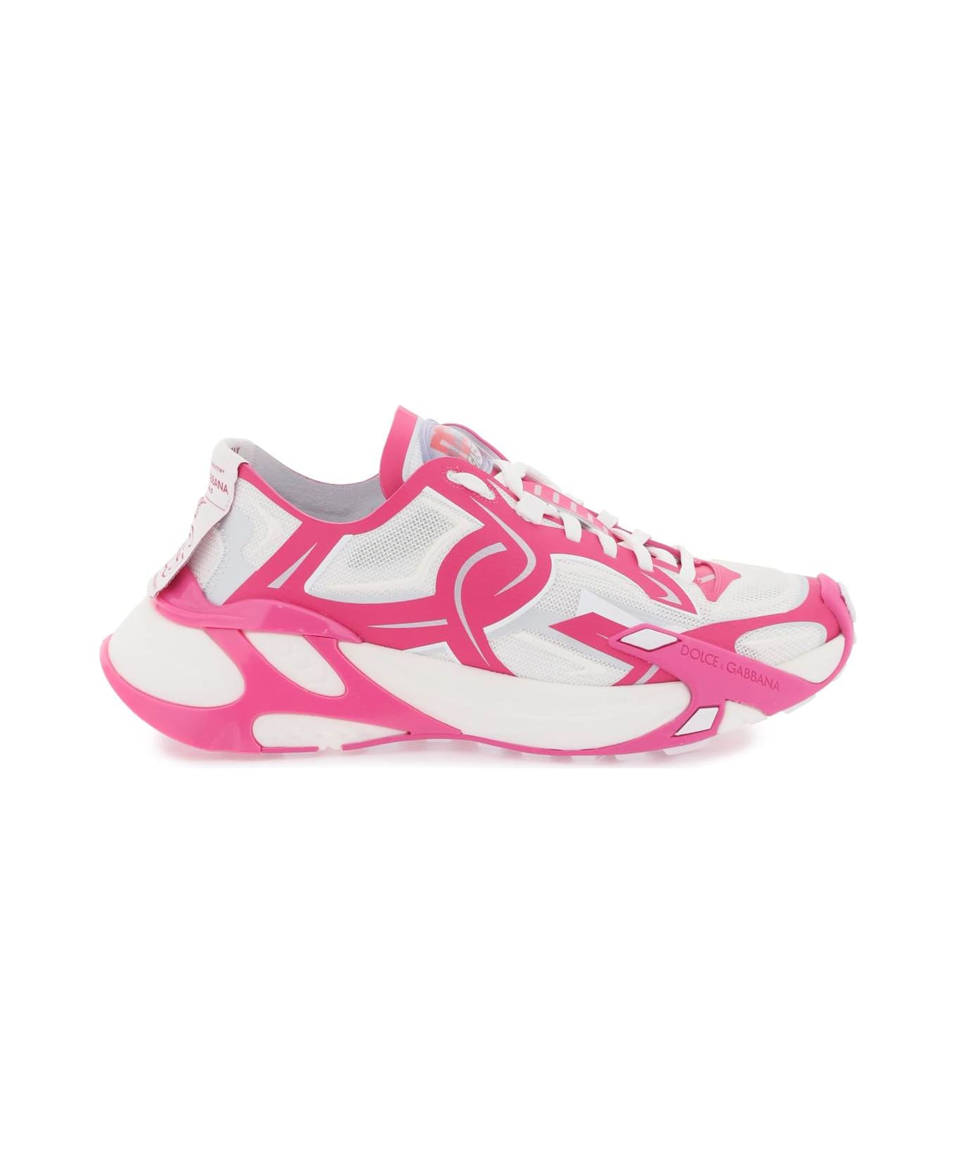 Dolce & Gabbana 'fast' Sneakers - WHITE/PINK