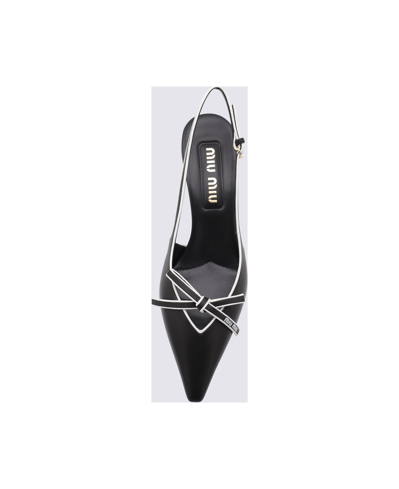 Miu Miu Black Leather Pumps - Black