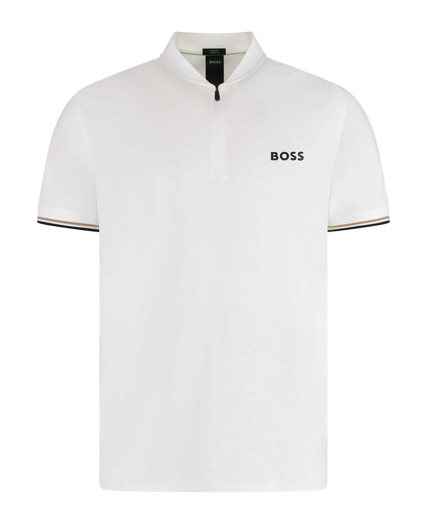 Hugo Boss Technical Fabric Polo Shirt - White