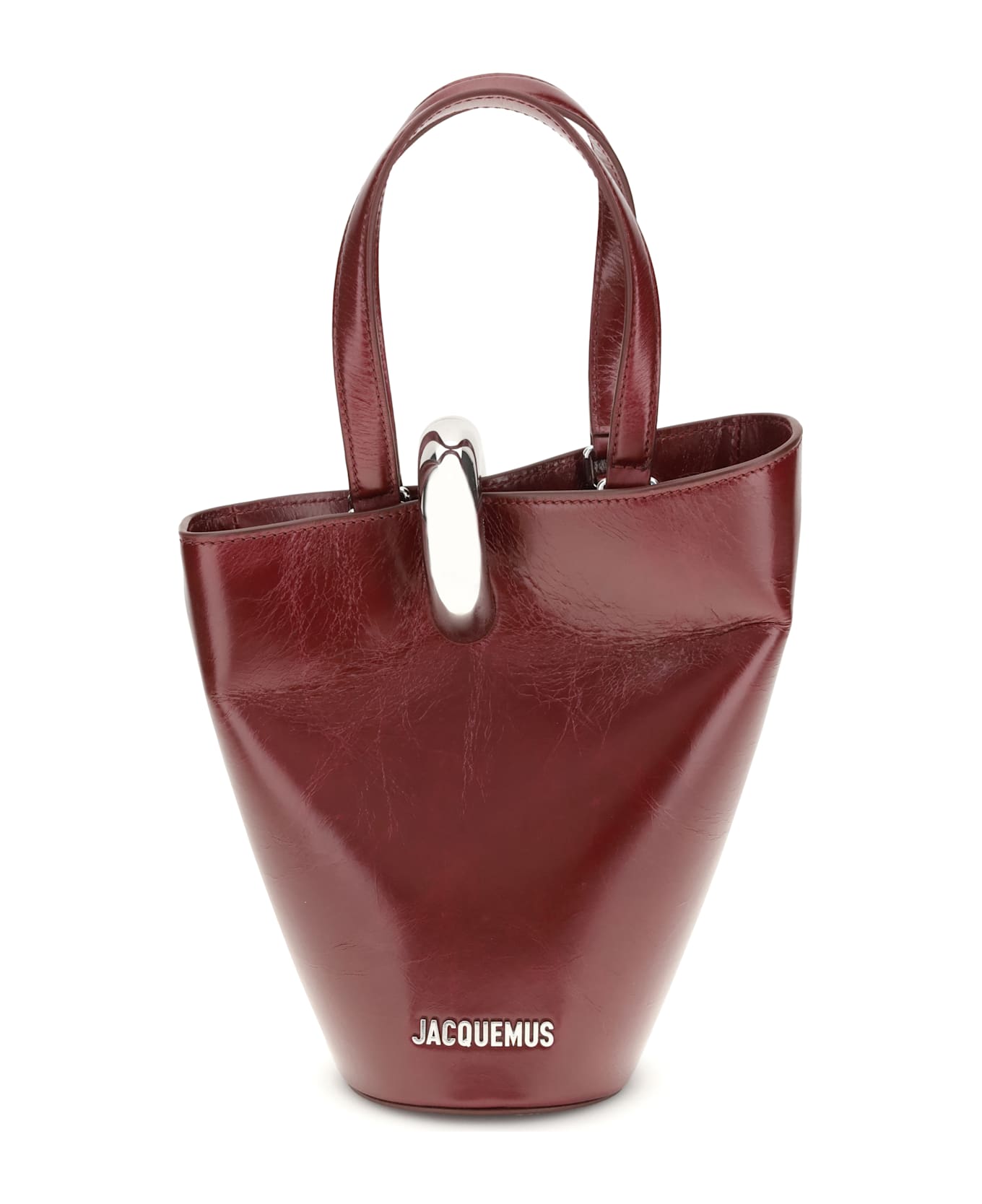 Jacquemus Asymmetric Bucket Bag - BORDEAUX