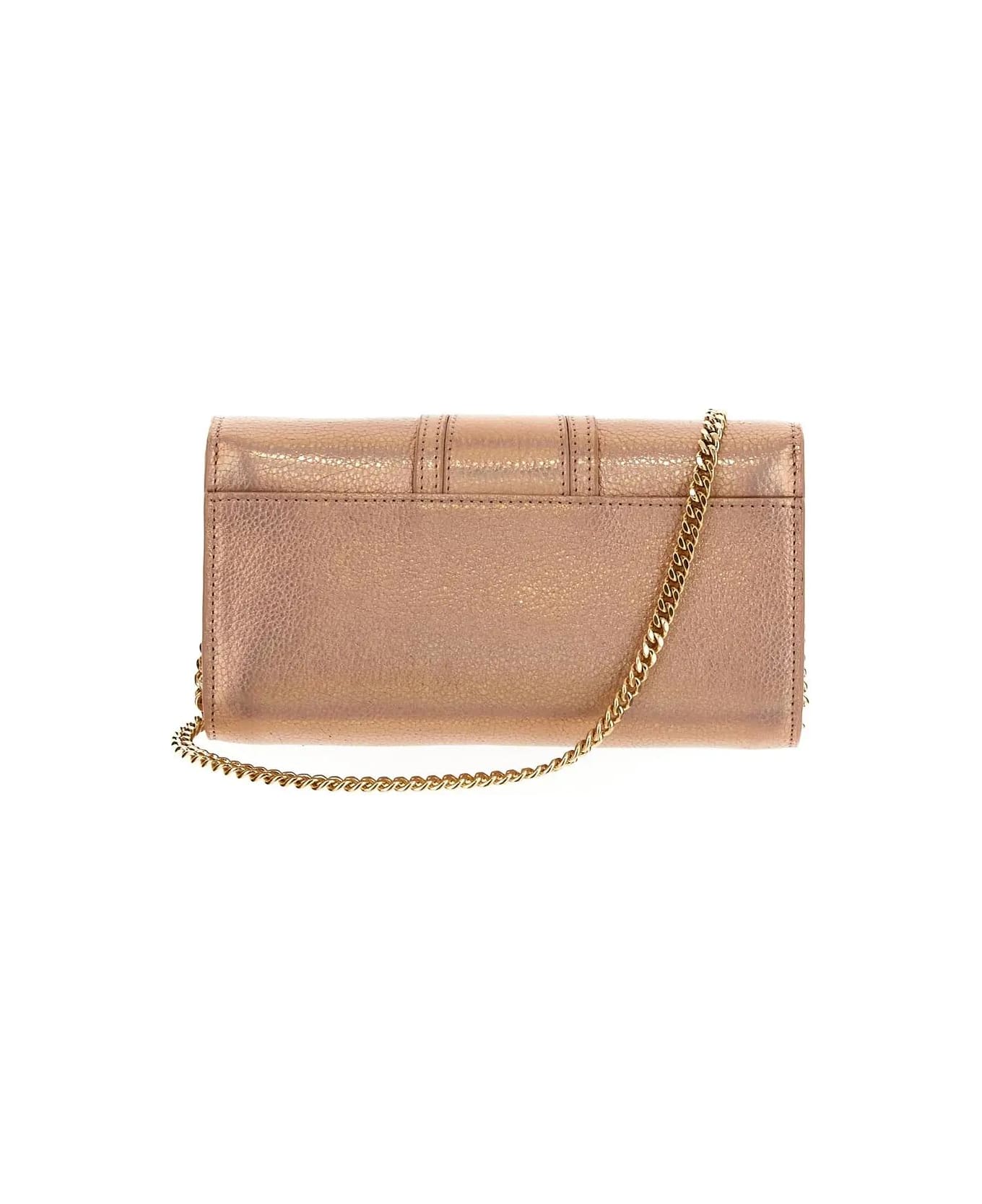 See by Chloé Leather Crossbody Bag - Golden クラッチバッグ