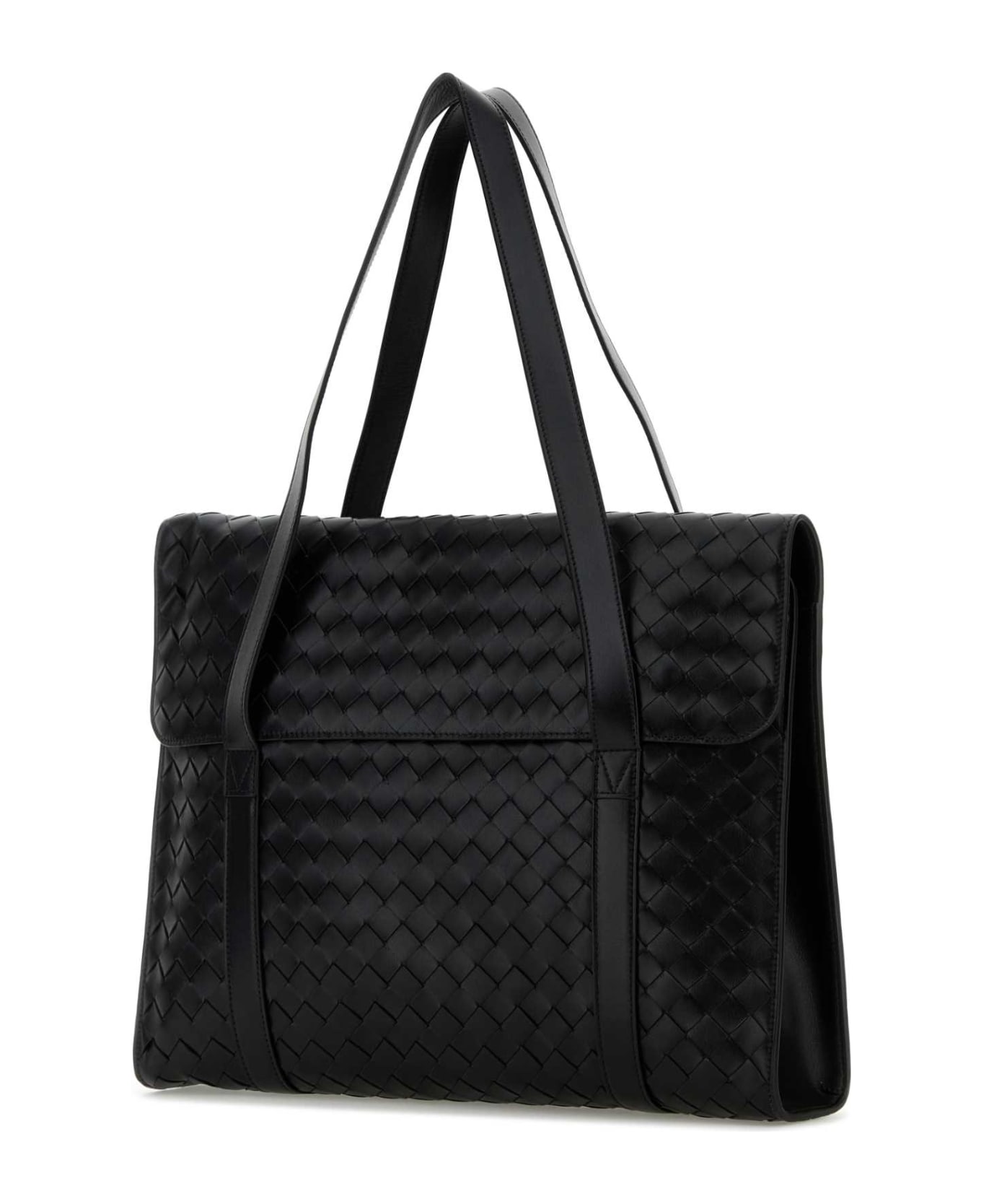 Bottega Veneta Briefcase New Style - BLACKSILVER