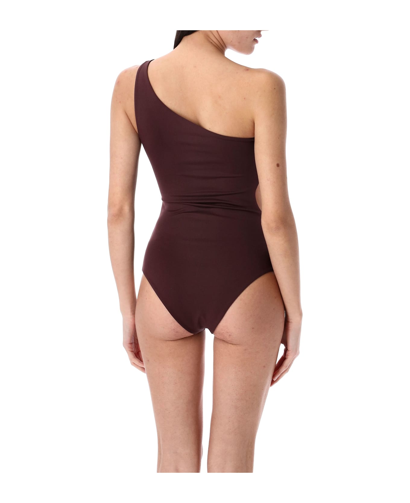 Magda Butrym One-shoulder One-piece - BROWN