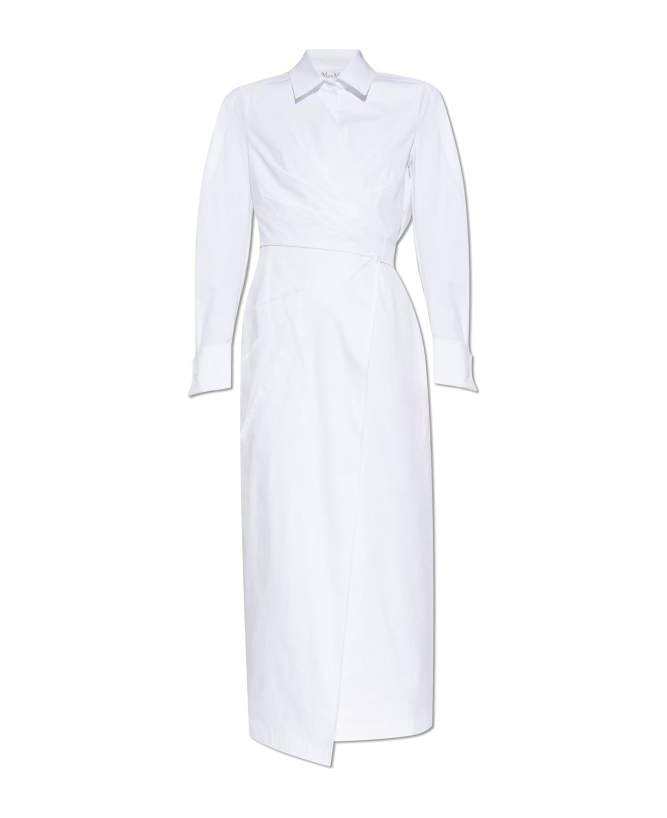 Max Mara Dress With Balzac Collar - White