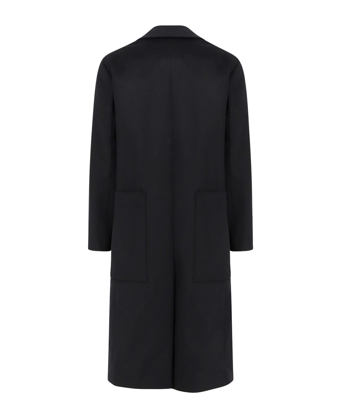 Paltò Ganzo Wool And Cashmere Coat - Black