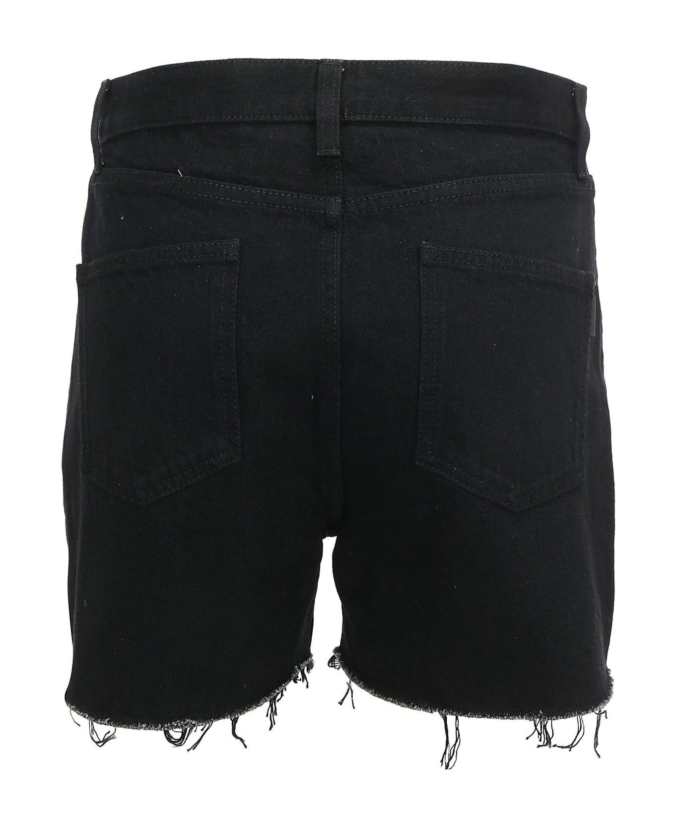 Saint Laurent Denim Shorts - BLACK