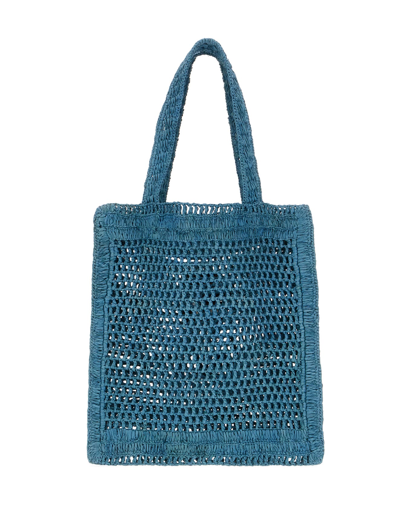 Chloé Teal Green Raffia Summer Banana Shoulder Bag - STORMYSEA ショルダーバッグ