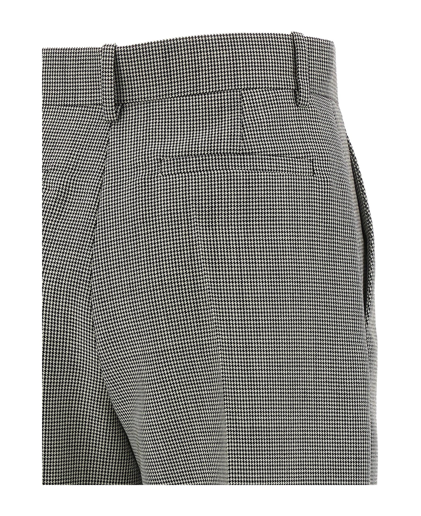 Valentino Garavani Houndstooth Pants - White/Black