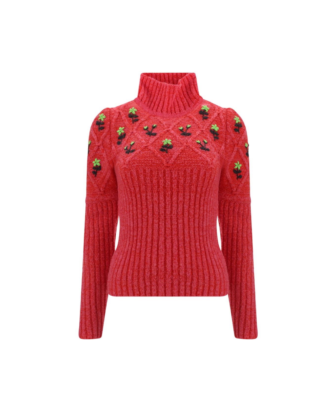 Cormio Turtleneck Sweater - Hot Pink