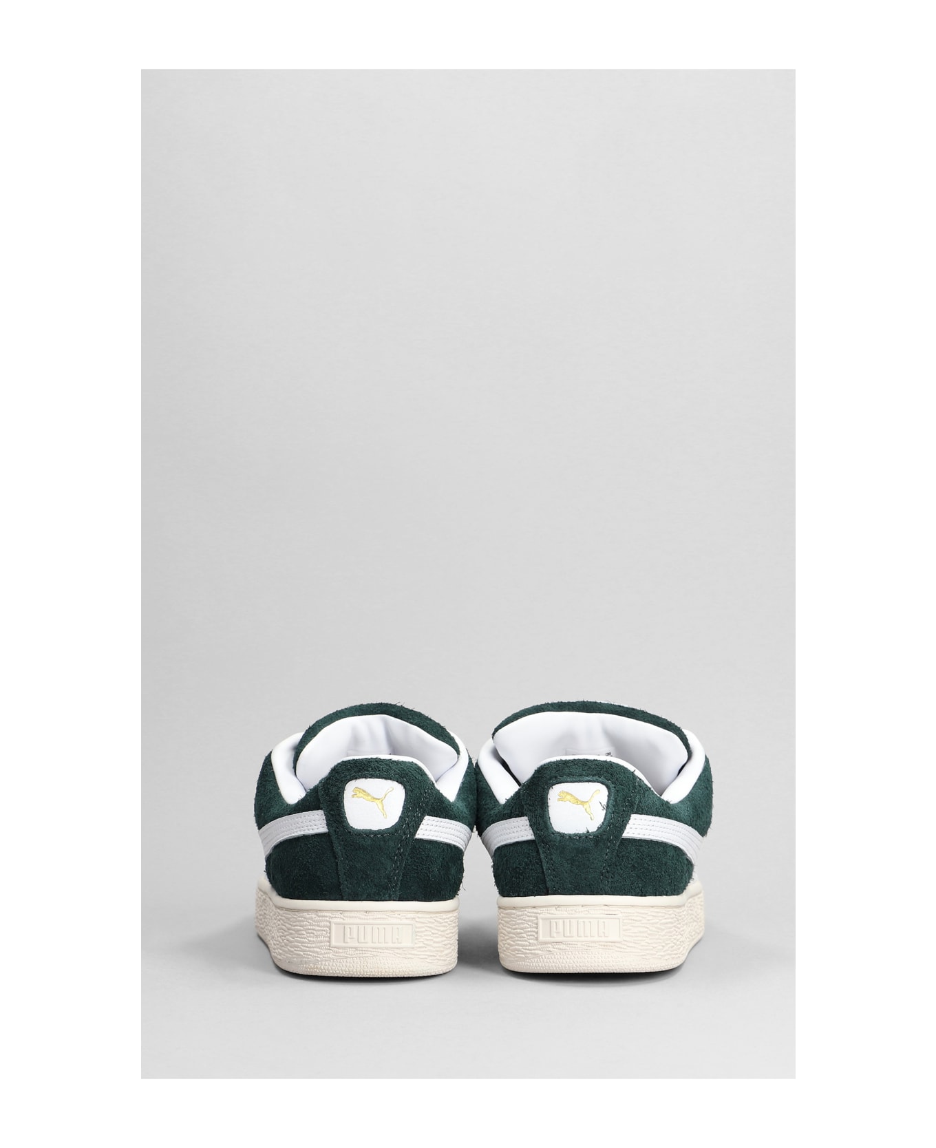 Puma Suede Xl Sneakers In Green Suede - green