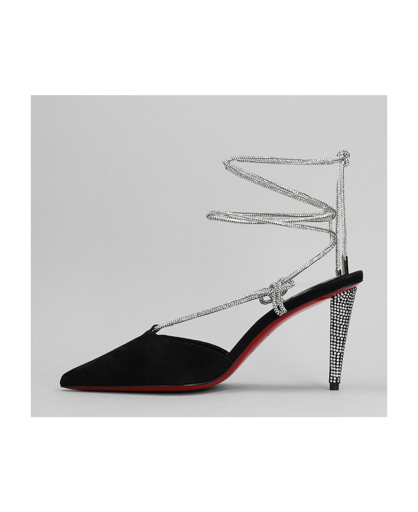 Christian Louboutin Astrid Pumps In Black Suede - BLACK/CRY/LIN BLACK