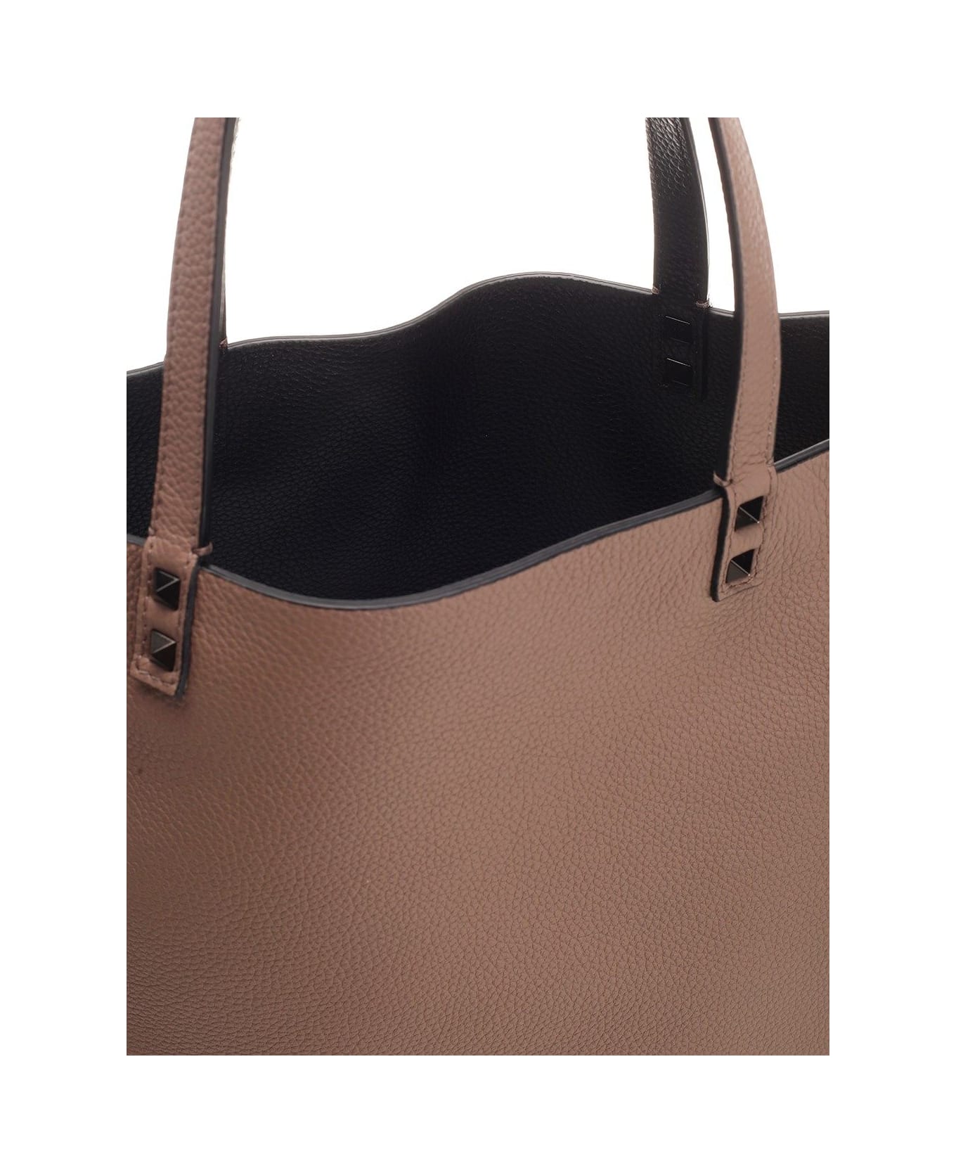 Valentino Garavani 'rockstud' Tote Bag - Brown トートバッグ