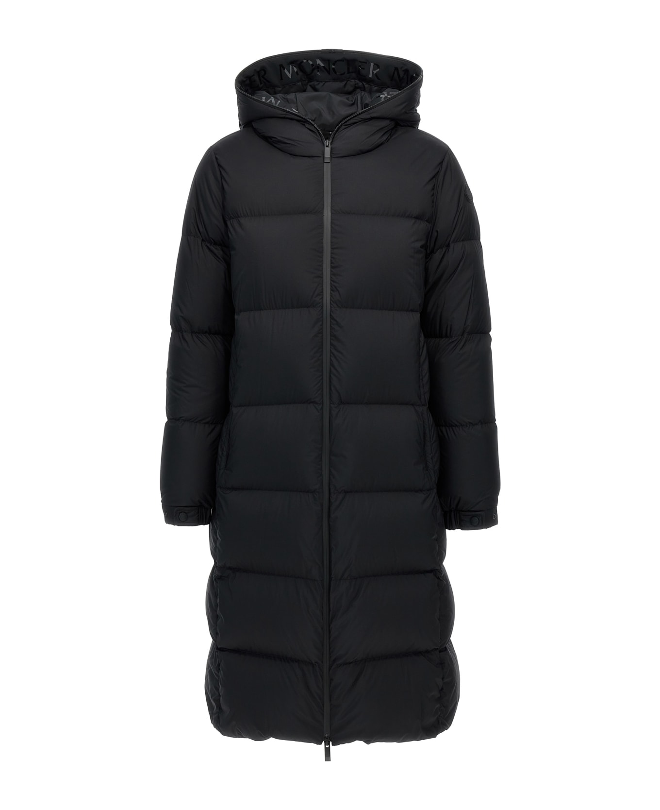 Moncler 'arredoun' Long Down Jacket - Black  