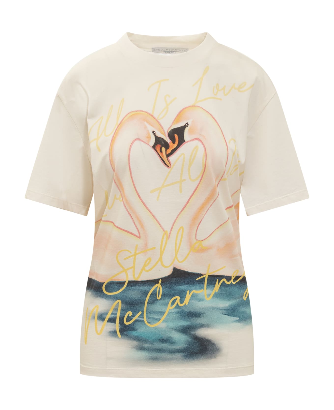 Stella McCartney Painted Swan T-shirt - NATURAL Tシャツ