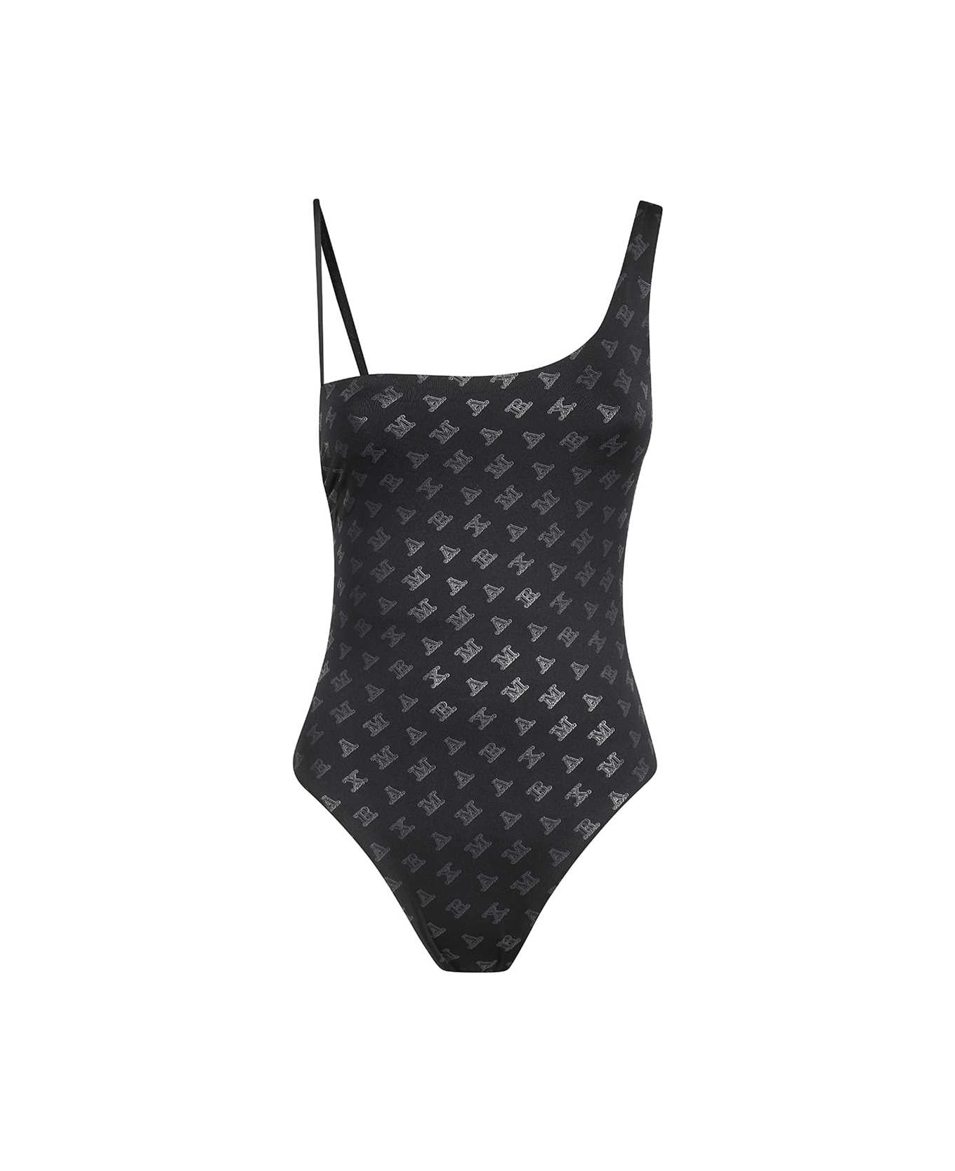 Max Mara One-piece Swimsuit With Logo - black