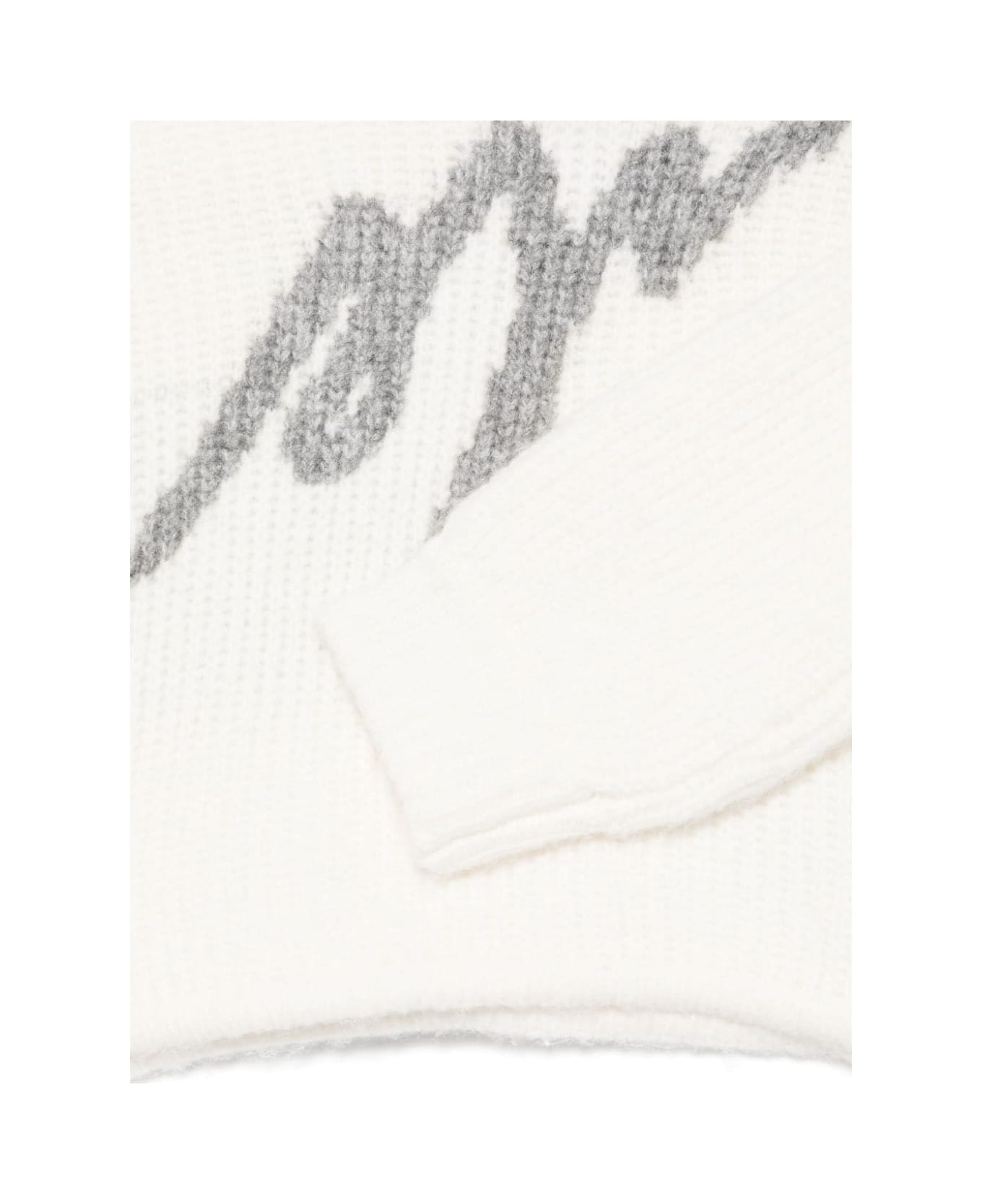 MSGM Maglione Con Logo - White