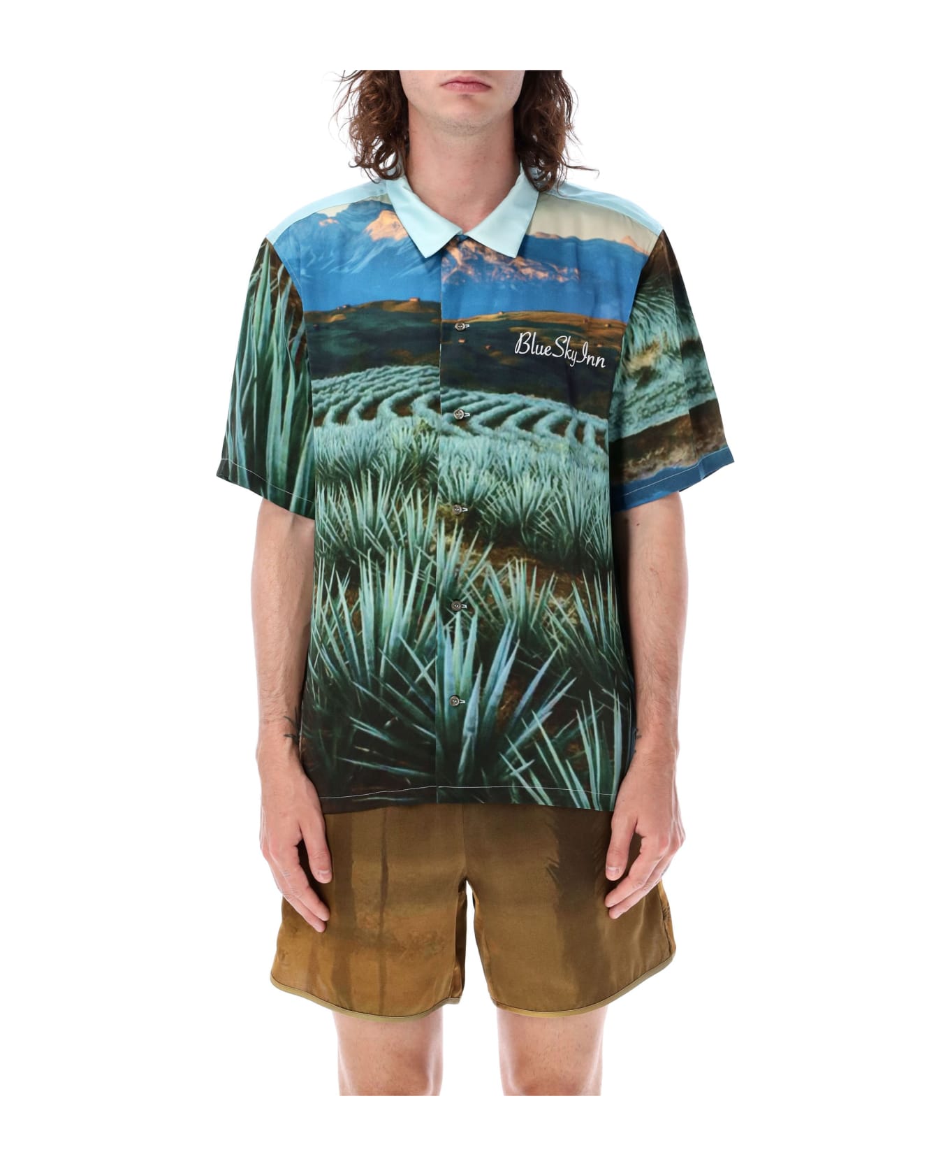 Blue Sky Inn Bowling Shirt Agave - GREEN MULTICOLOR シャツ