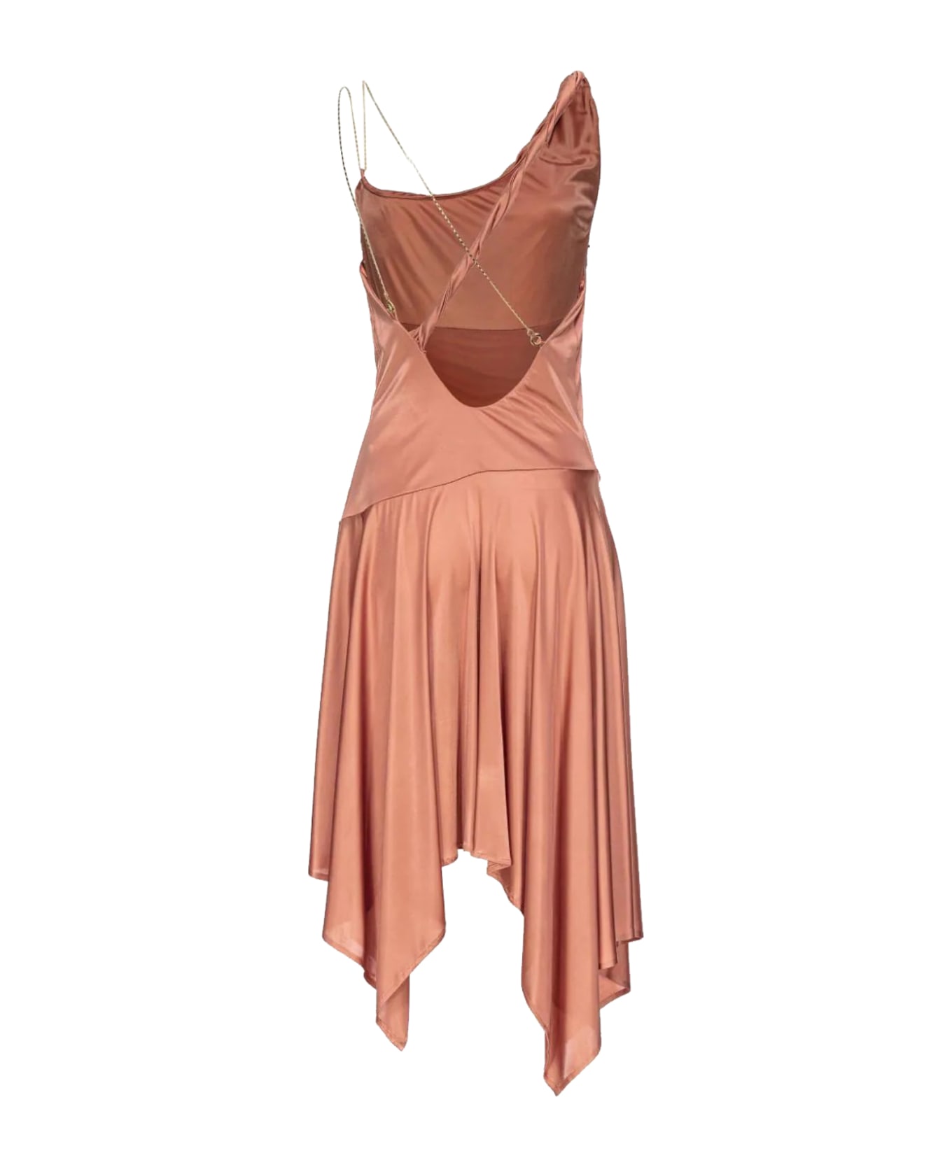 Pinko Sleeveless Midi Dress - Marrone